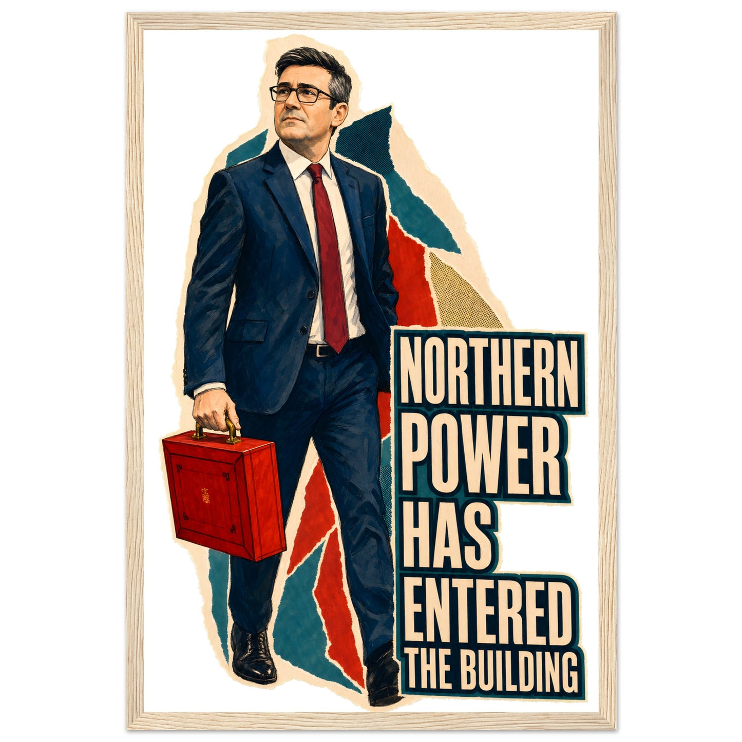 Northern Power Has Entered the Building Tote Bag Framed Wall Art — product view 3