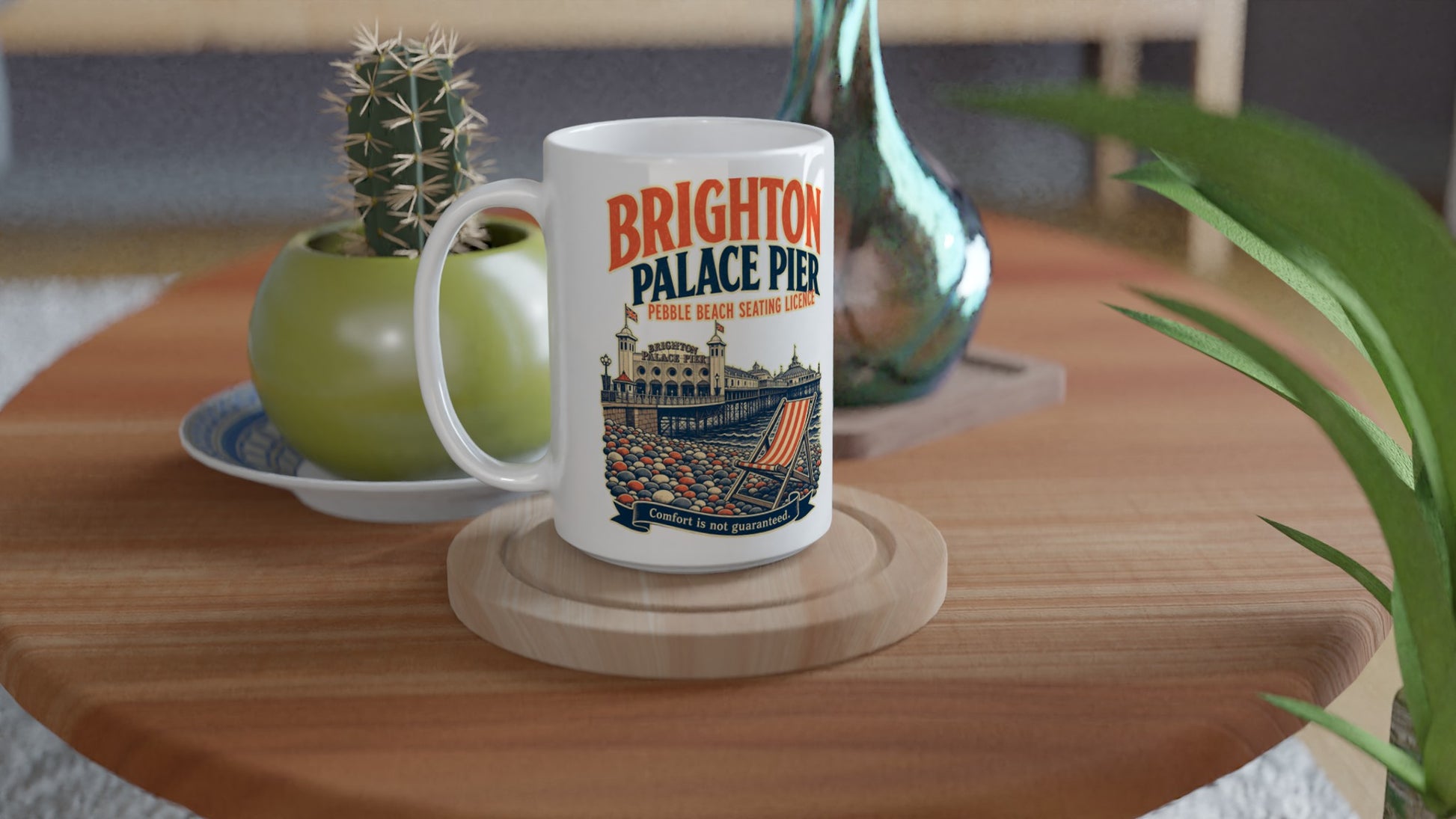 Brighton Pebble Beach Seating Licence Large Mug — product view 4