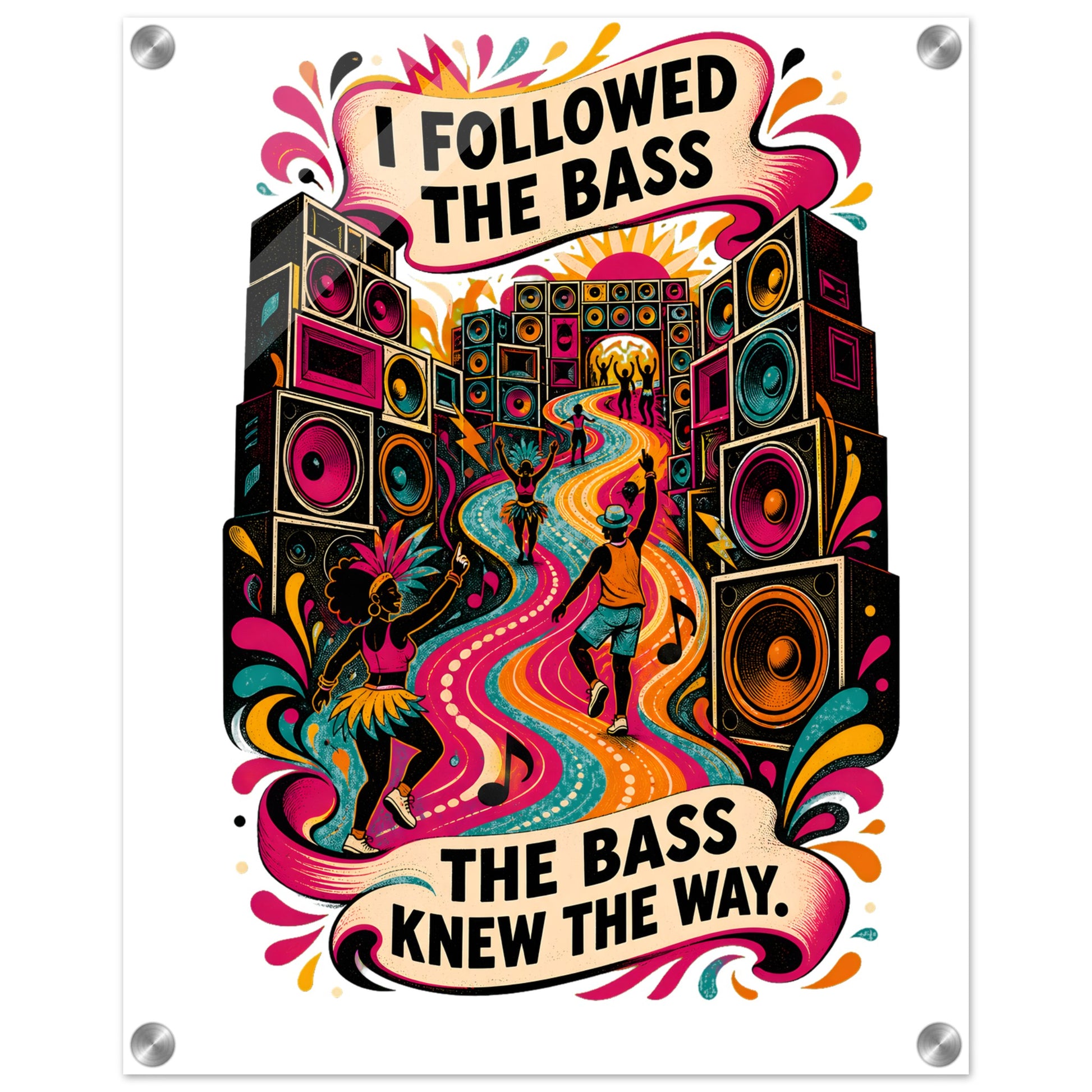 I Followed the Bass Acrylic Print — product view 2