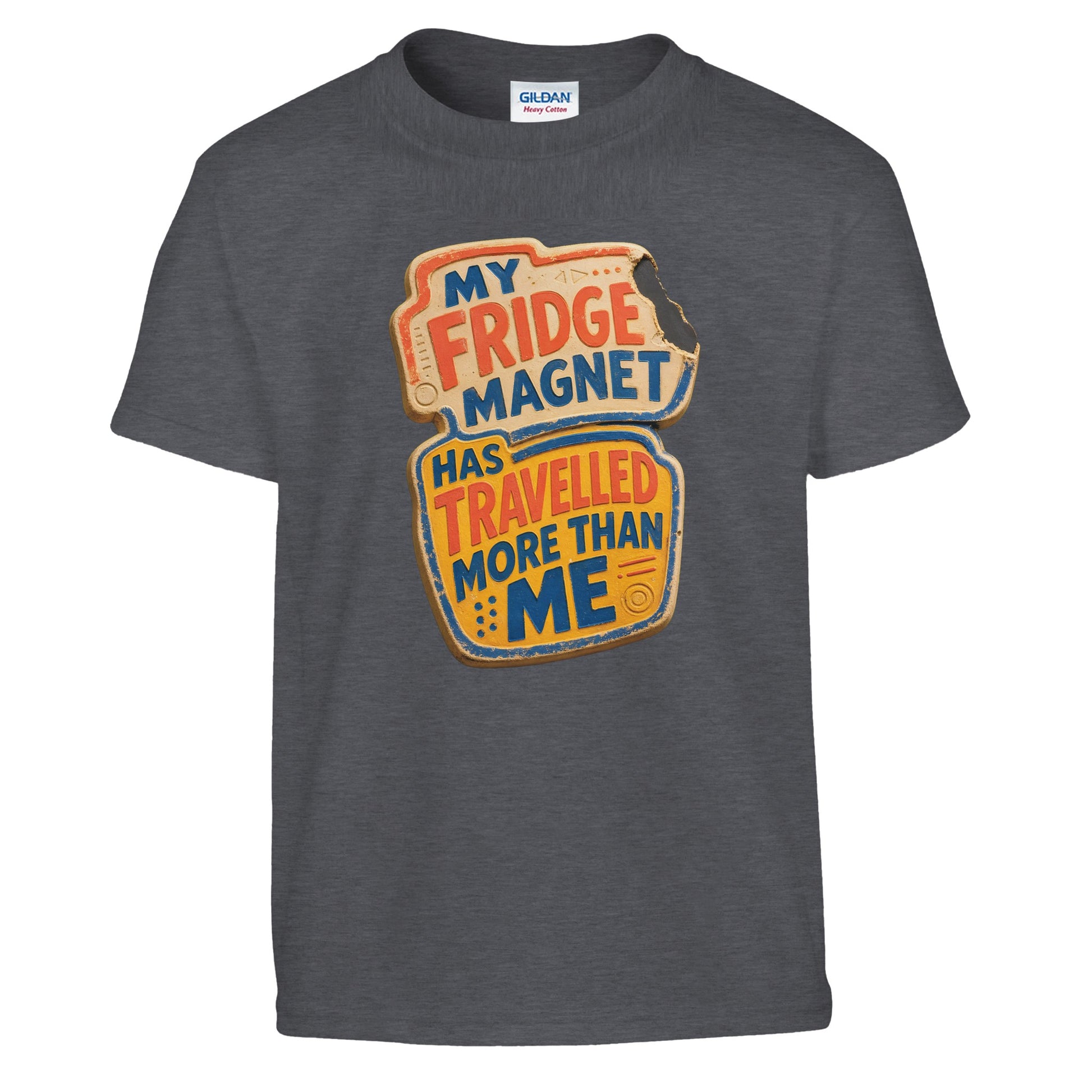 My Fridge Magnet Has Travelled More Than Me Kids' T-shirt — product view 12