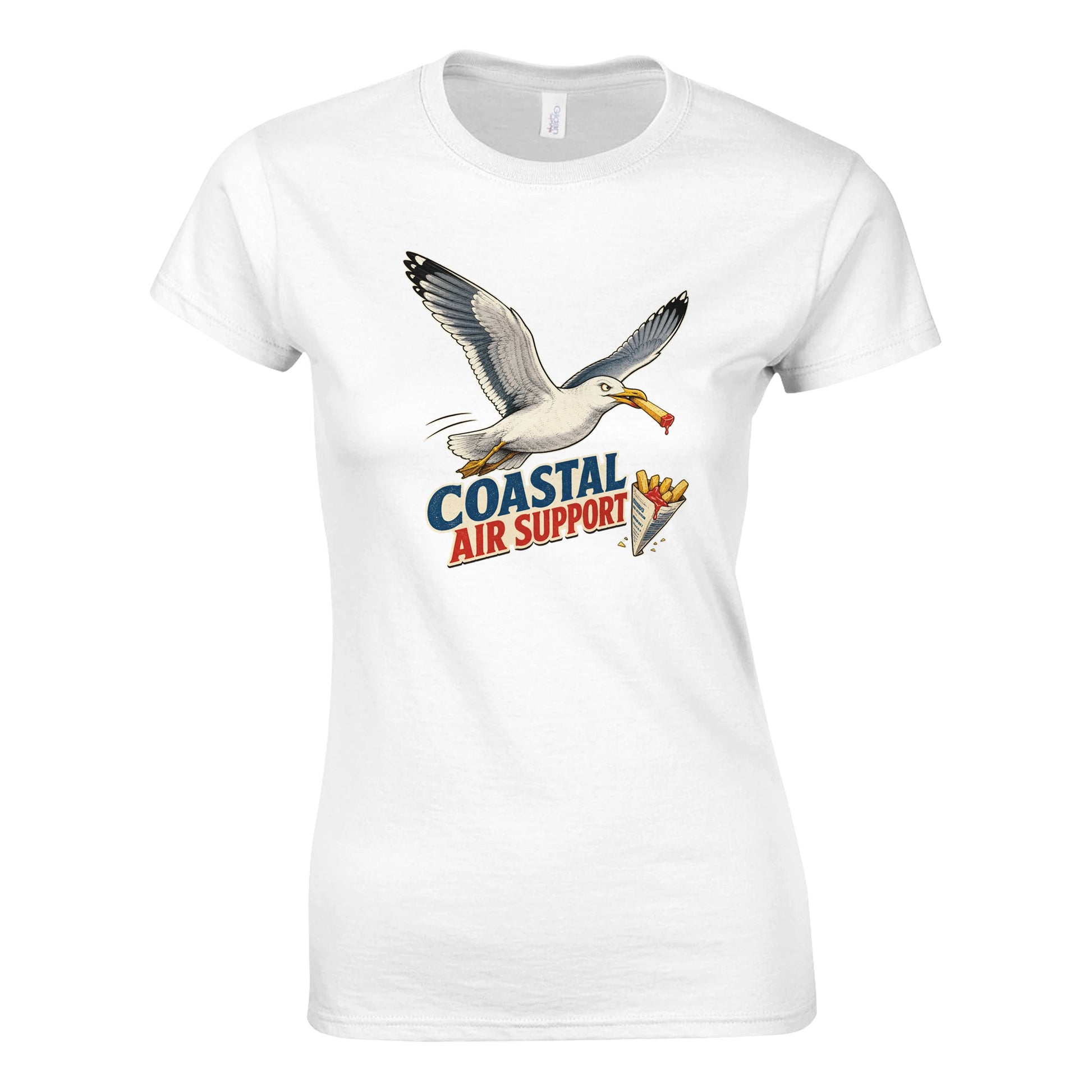 Coastal Air Support Seagull Graphic Women's T-shirt — product view 1