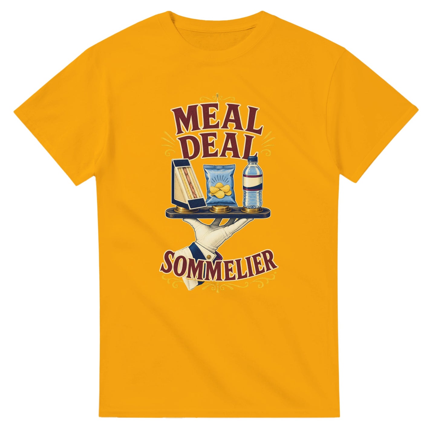Meal Deal Sommelier British Lunch Design T-shirt — product view 14
