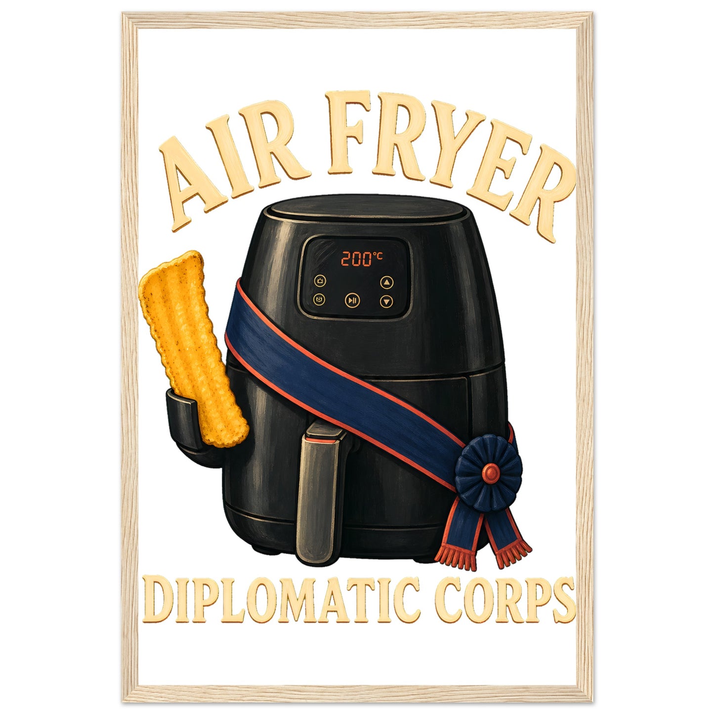 Air Fryer Diplomatic Corps Framed Wall Art — product view 3