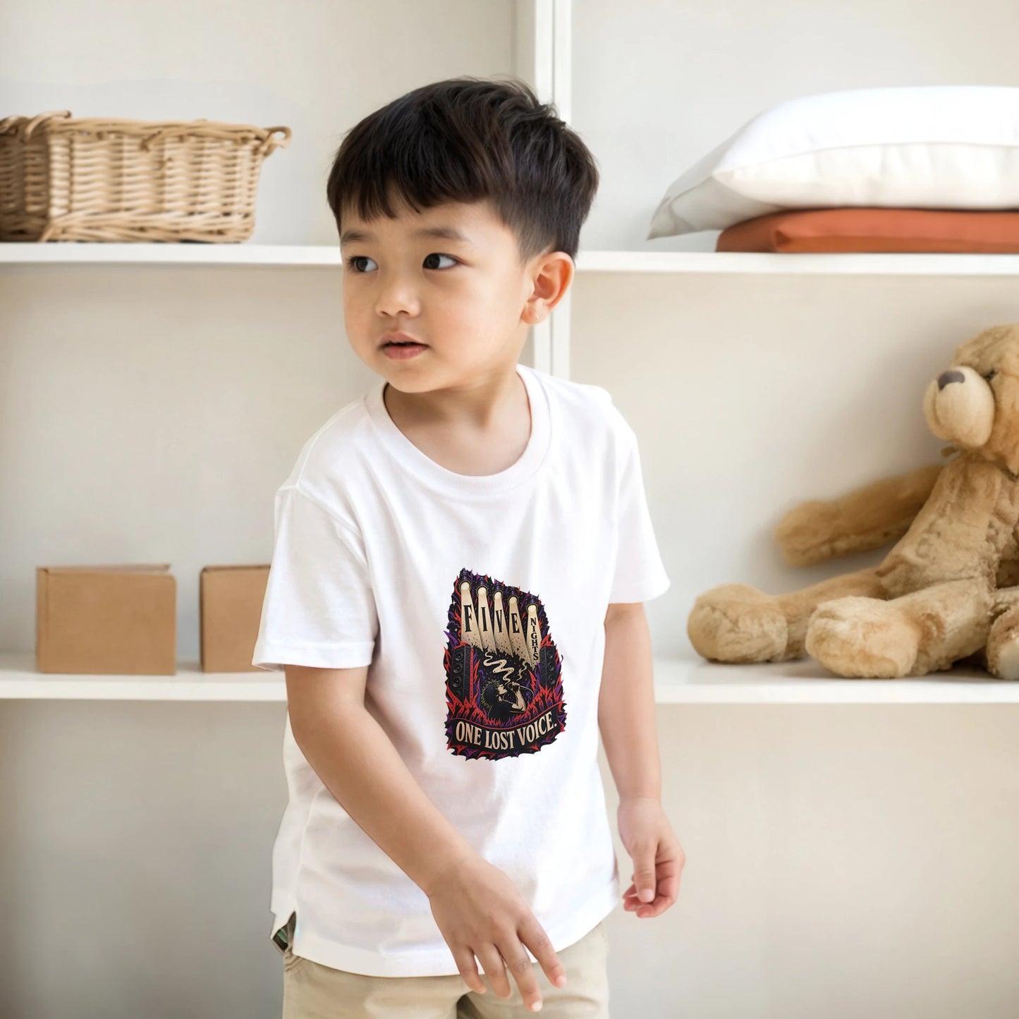 Five Nights, One Lost Voice Kids' T-shirt — product view 17