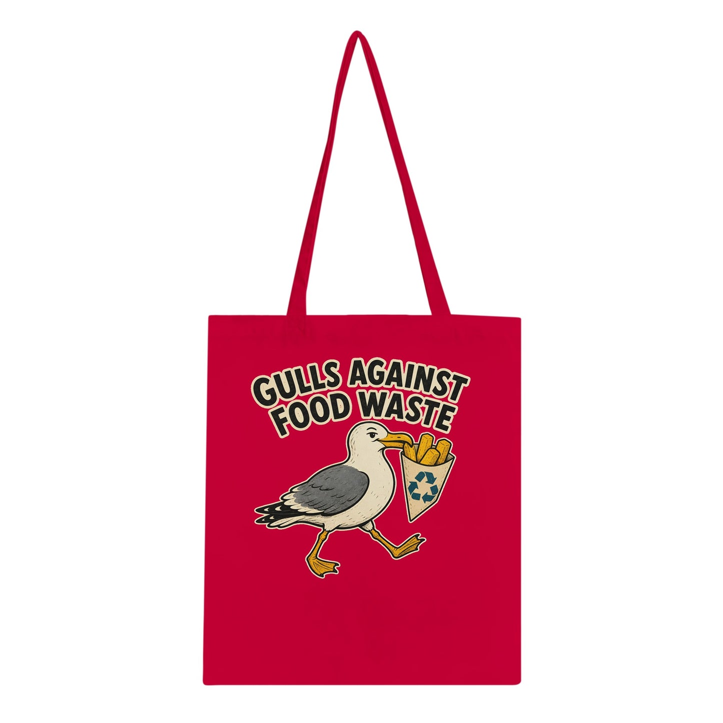 Gulls Against Food Waste Graphic Tote Bag — product view 4