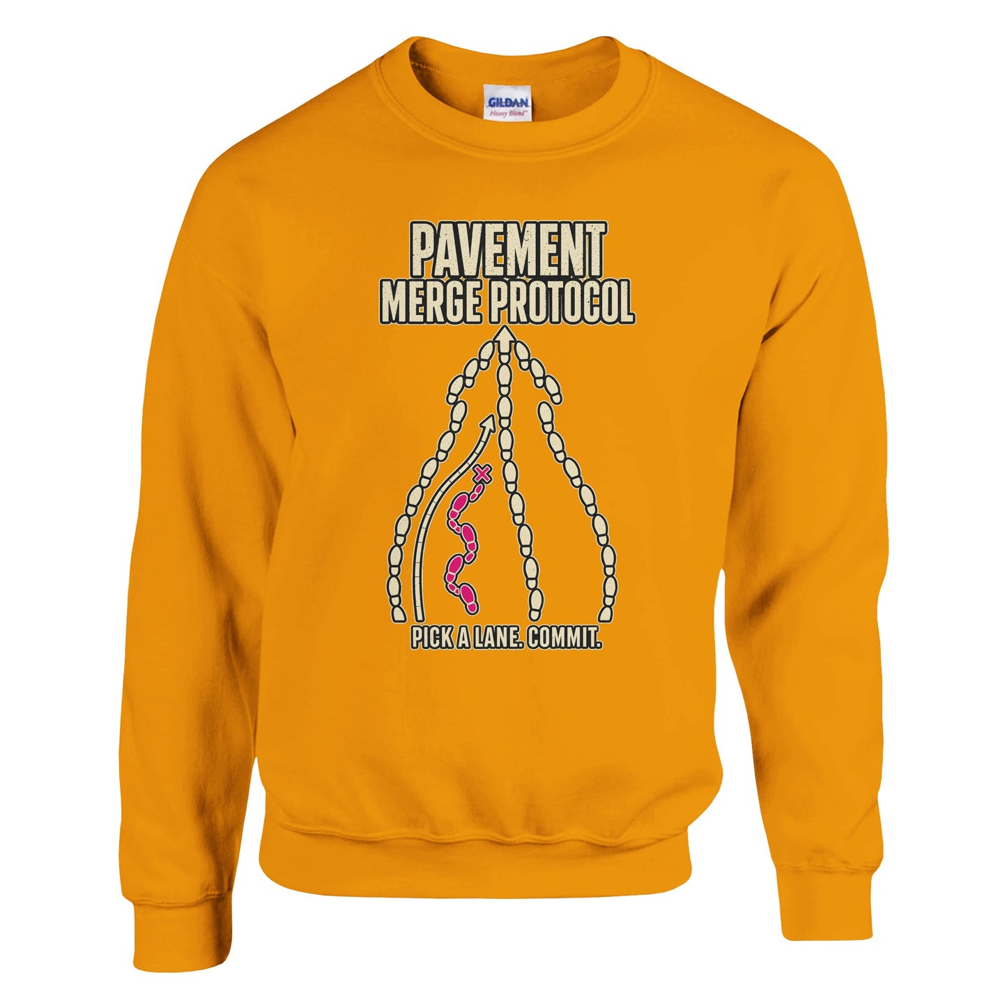 Pavement Merge Protocol — Pick a Lane Sweatshirt — product view 11