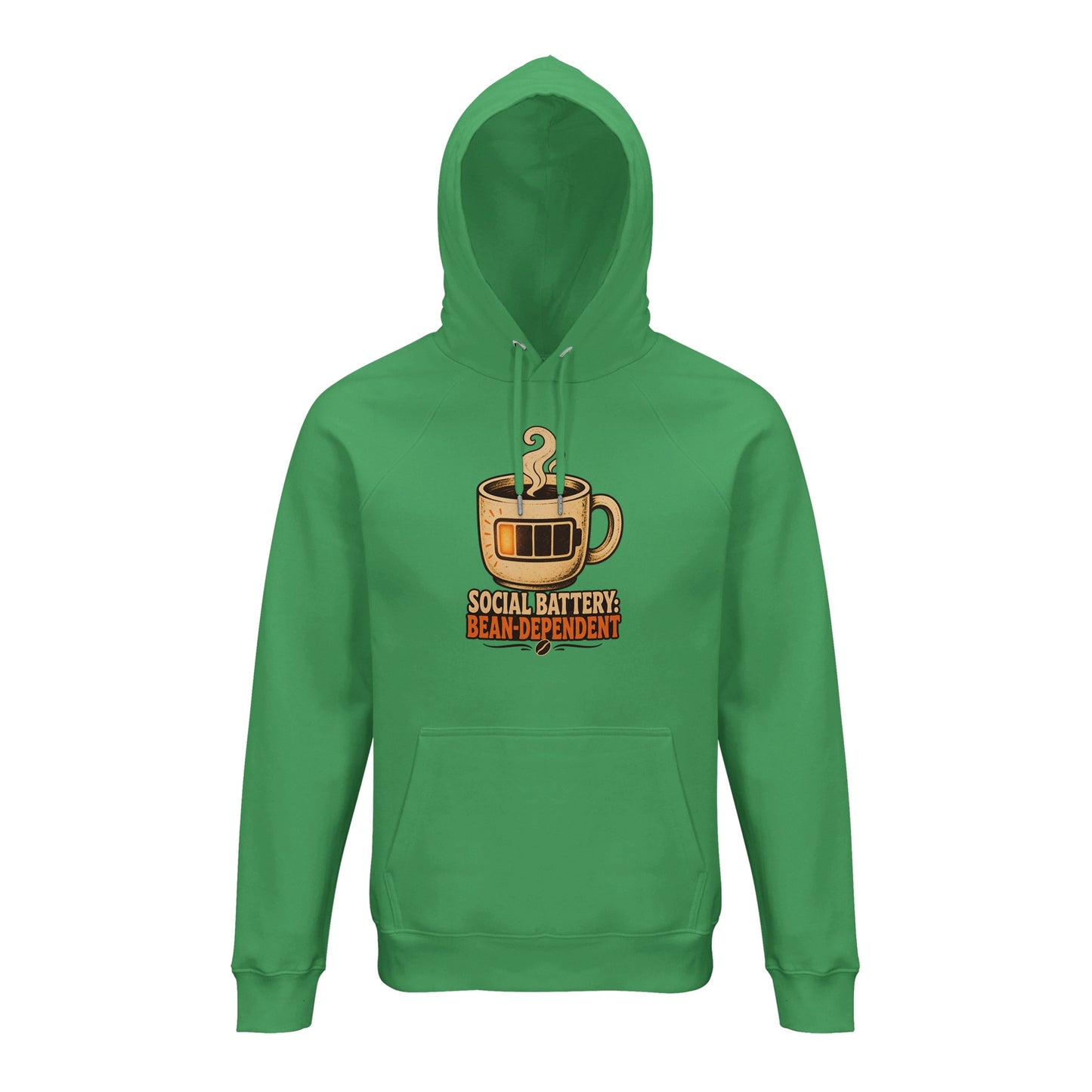Social Battery: Bean-Dependent Graphic Hoodie — product view 10
