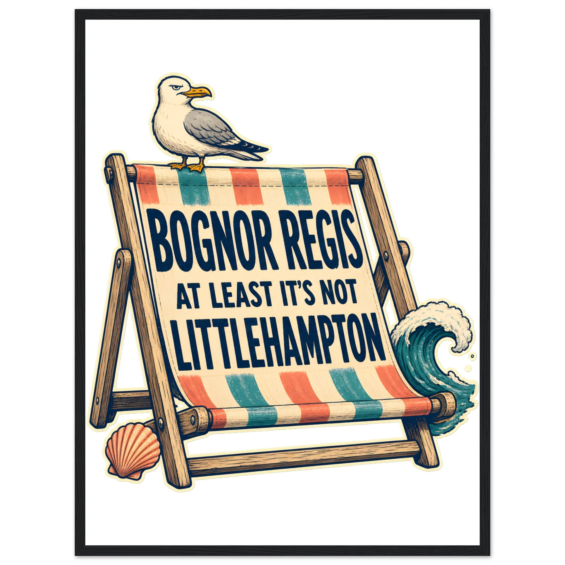 Bognor Regis — At Least It's Not Littlehampton Framed Wall Art — product view 4