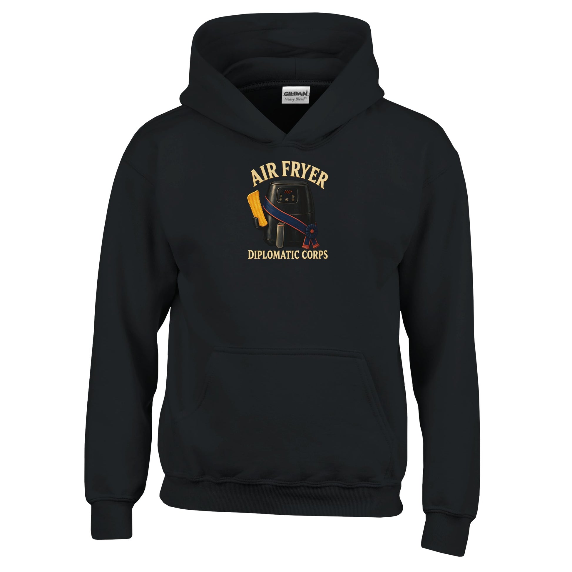 Air Fryer Diplomatic Corps Kids' Hoodie — product view 3