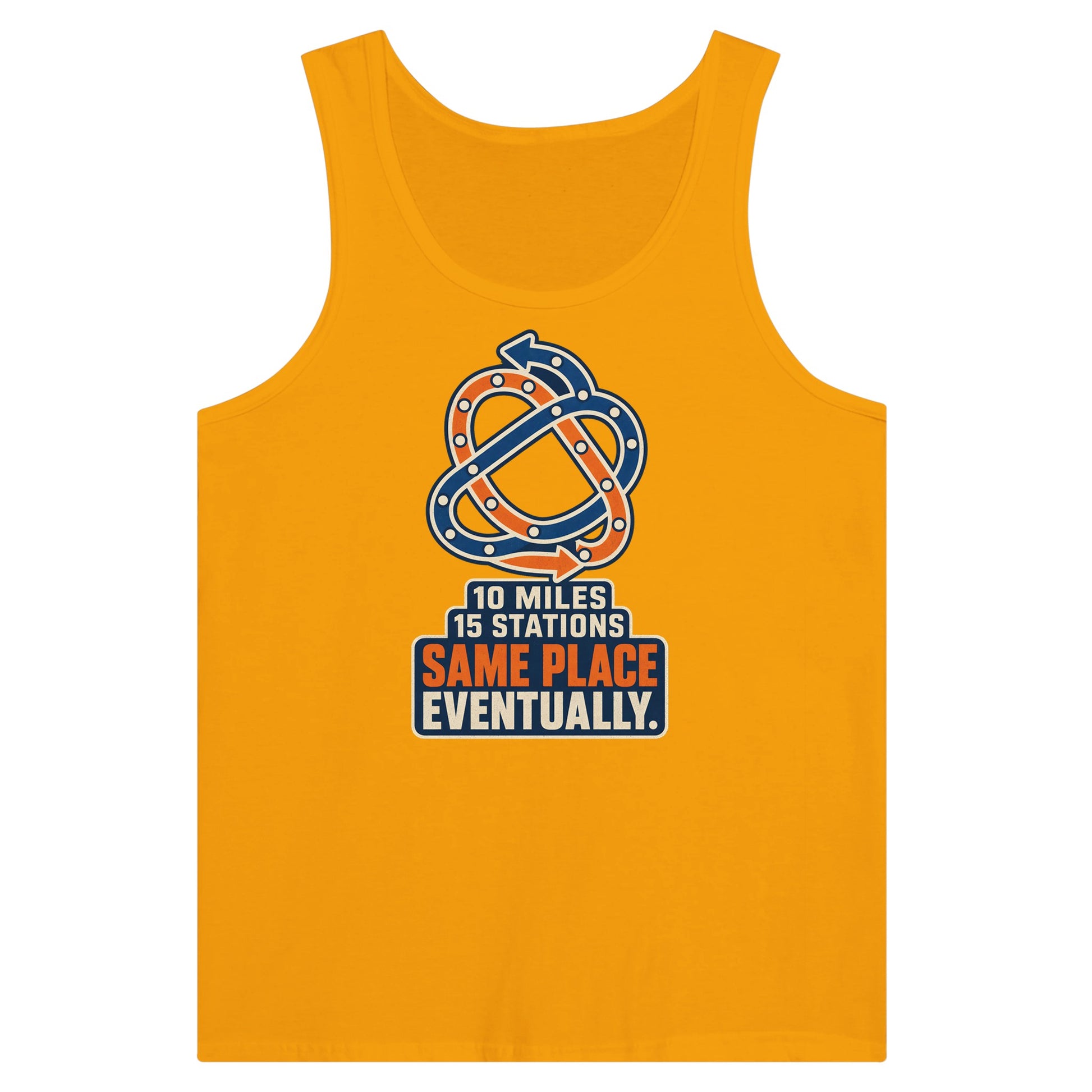 Glasgow Same Place Eventually Premium Unisex Tank Top — product view 11