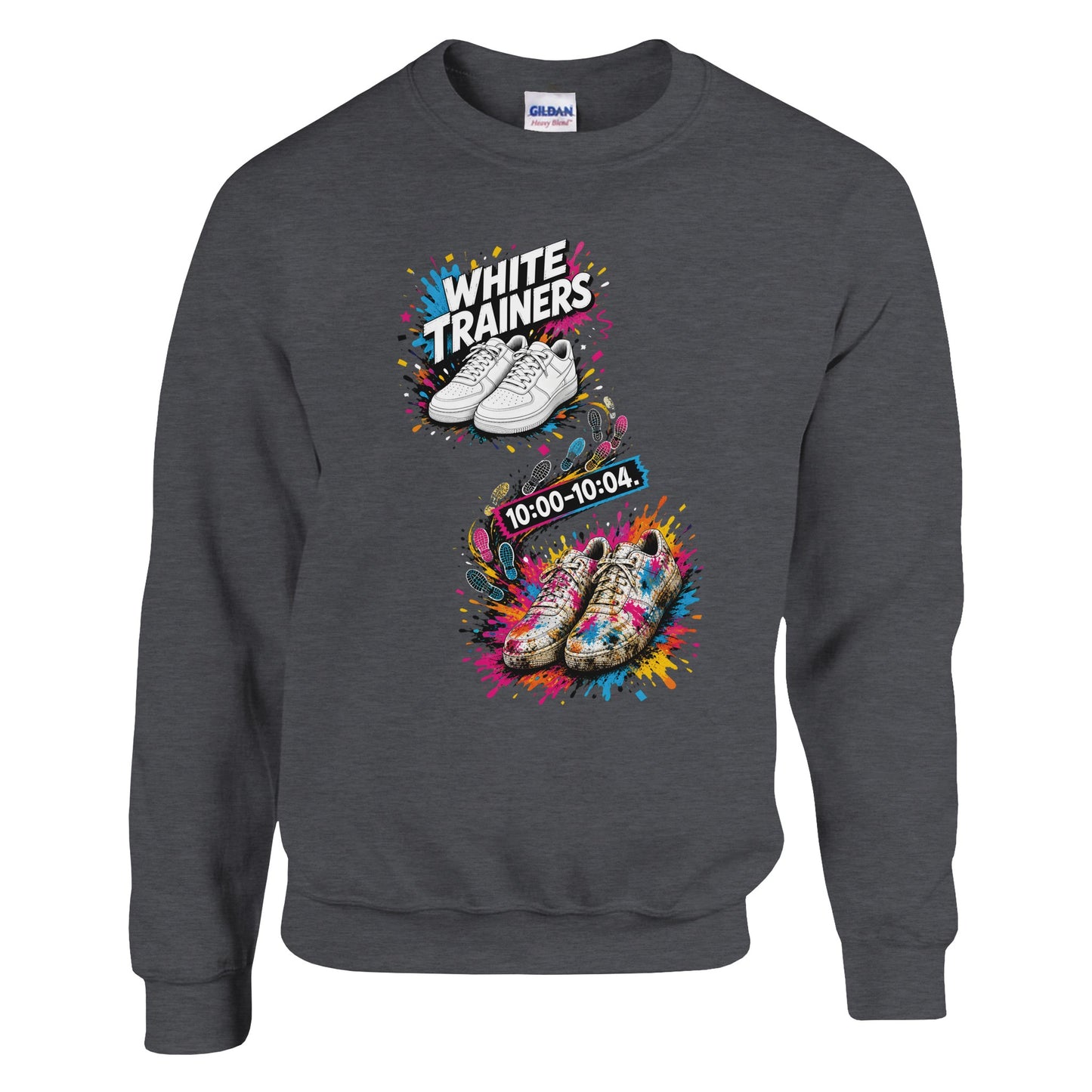White Trainers: 10:00–10:04 Sweatshirt — product view 10