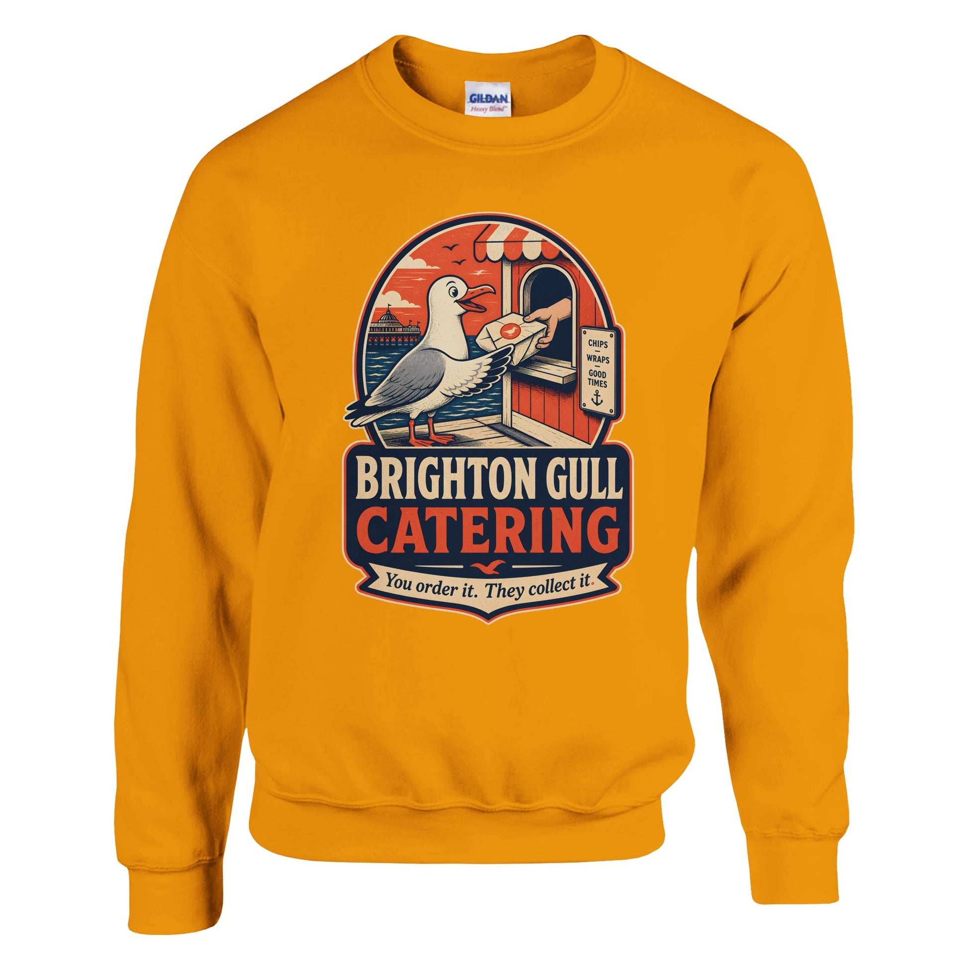Brighton Gull Catering — Illustrated Sweatshirt — product view 11