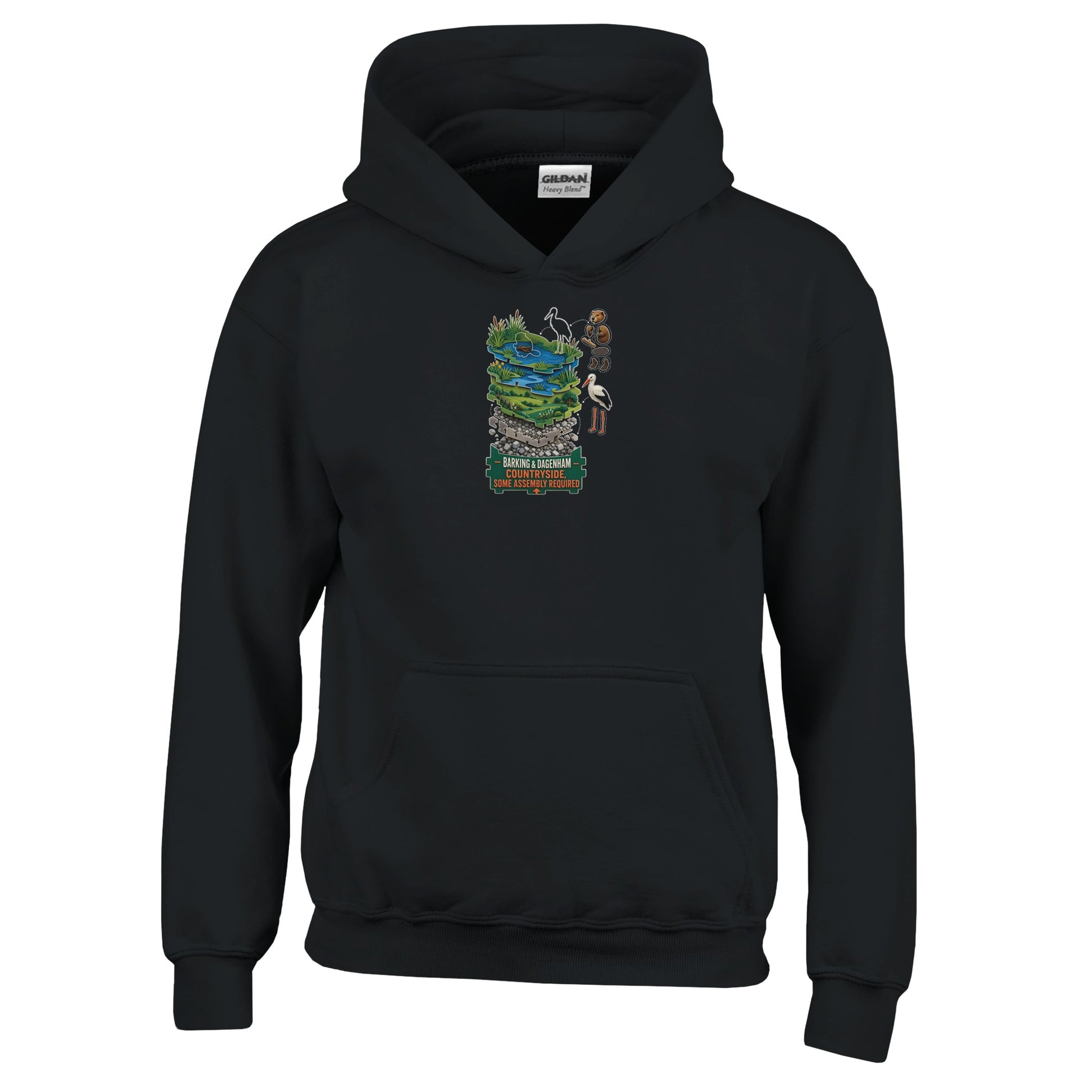 Barking & Dagenham Countryside Kids' Hoodie — product view 3