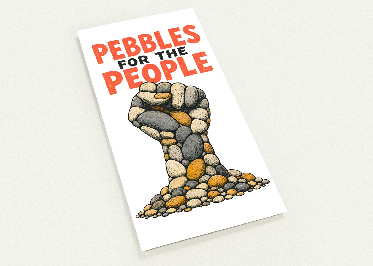 Pebbles for the People Graphic Postcard Pack — product view 1