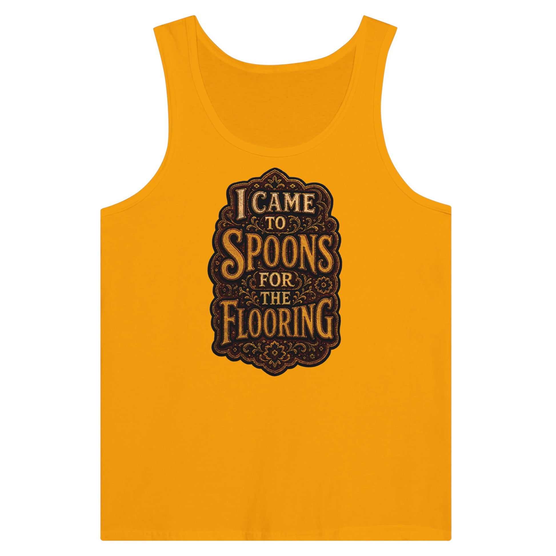 I Came to Spoons for the Flooring Premium Unisex Tank Top — product view 11