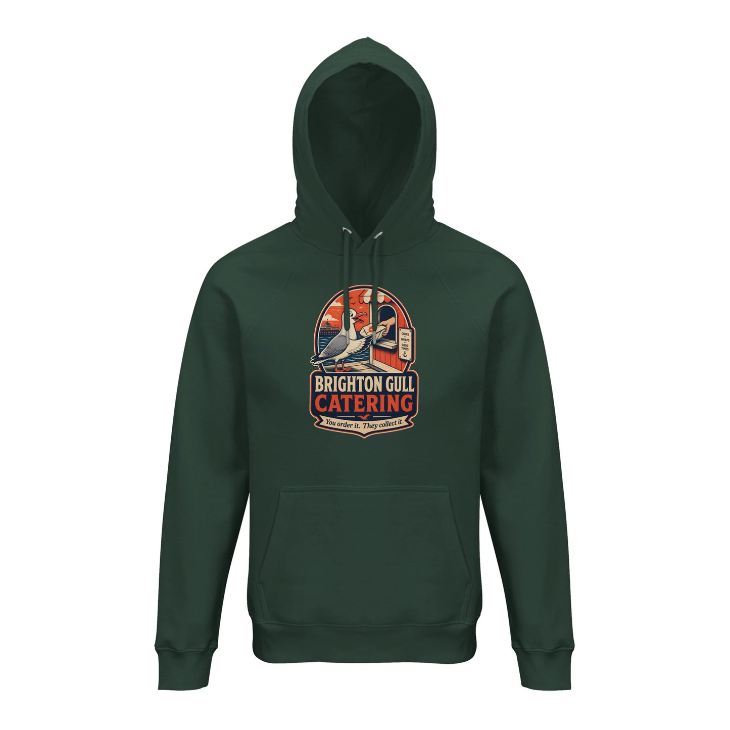 Brighton Gull Catering — Illustrated Hoodie — product view 11