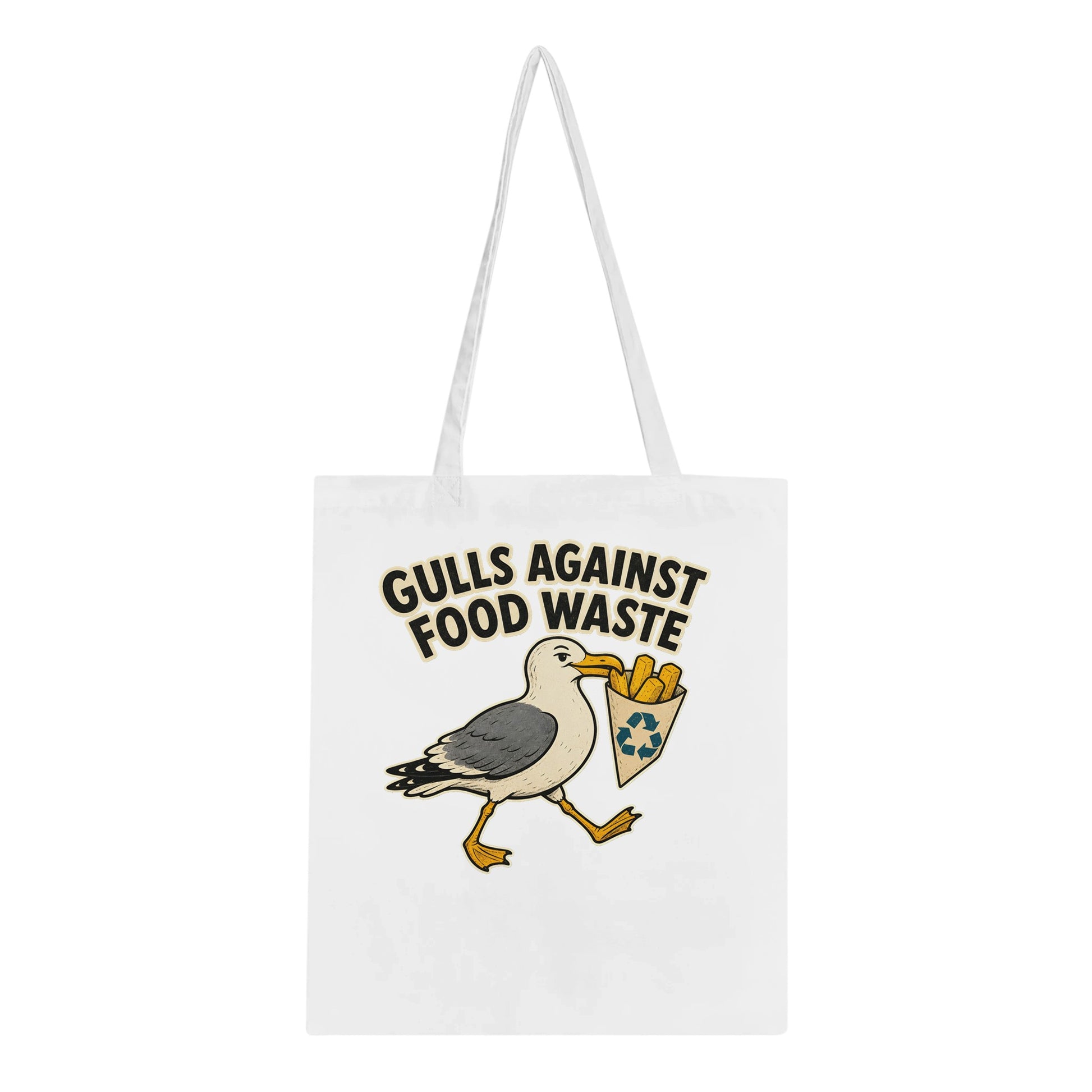 Gulls Against Food Waste Graphic Tote Bag — product view 1