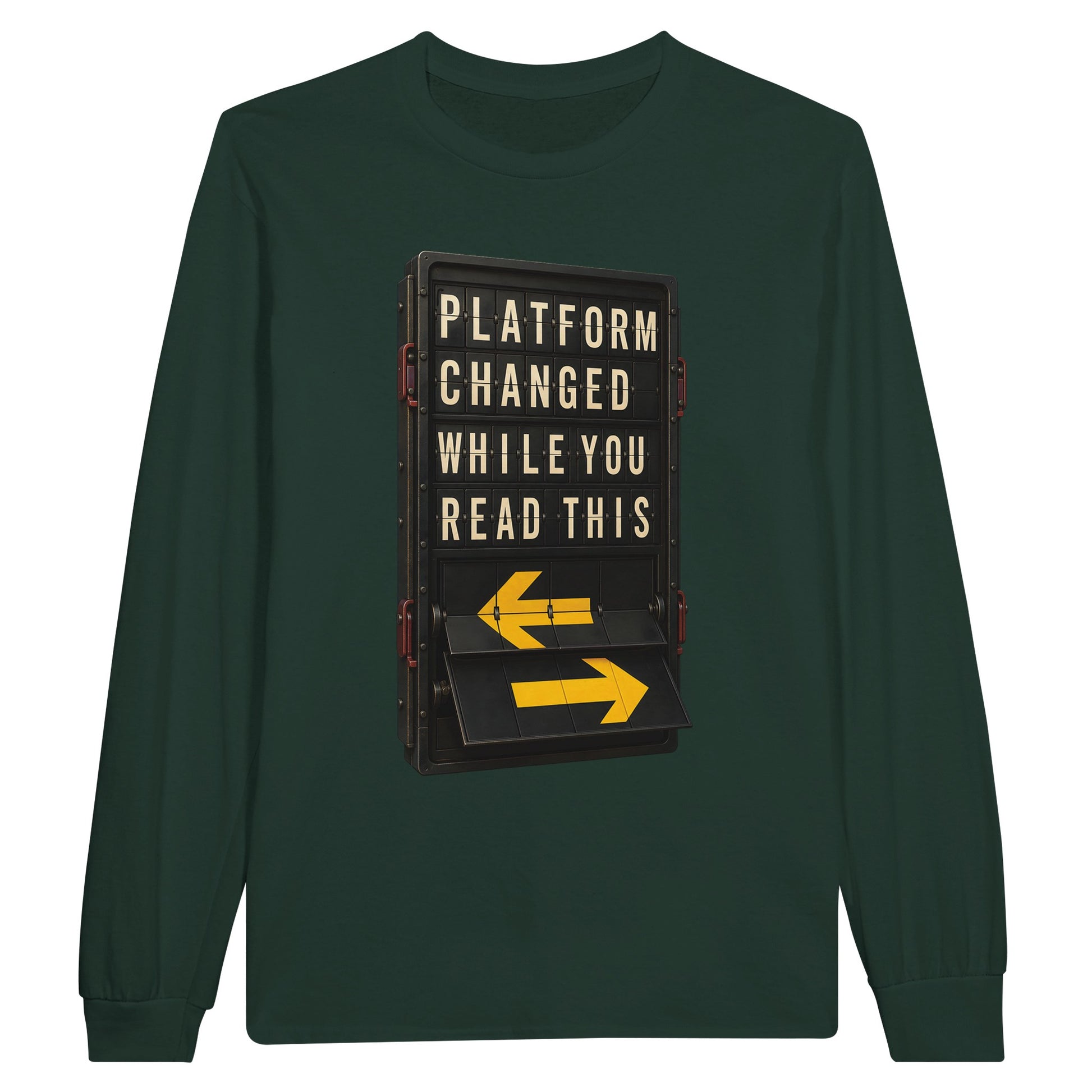 Platform Changed While You Read This Long-Sleeve T-shirt — product view 5