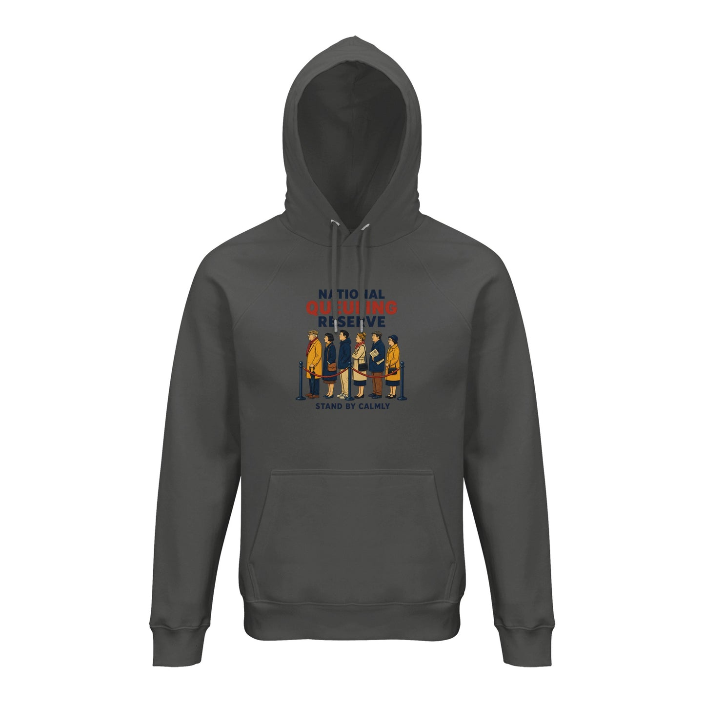 National Queueing Reserve – British Queue Graphic Hoodie — product view 4