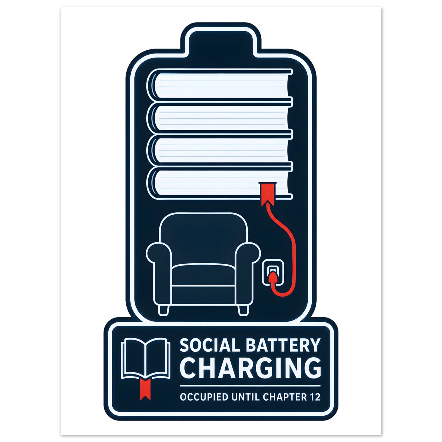 Social Battery Charging Poster — product view 5