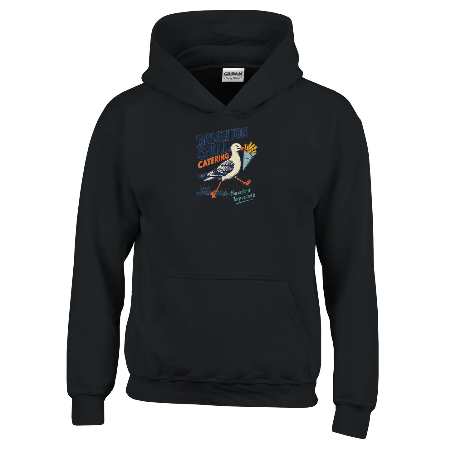 Brighton Gull Catering - You Order It, They Collect It Kids' Hoodie — product view 3