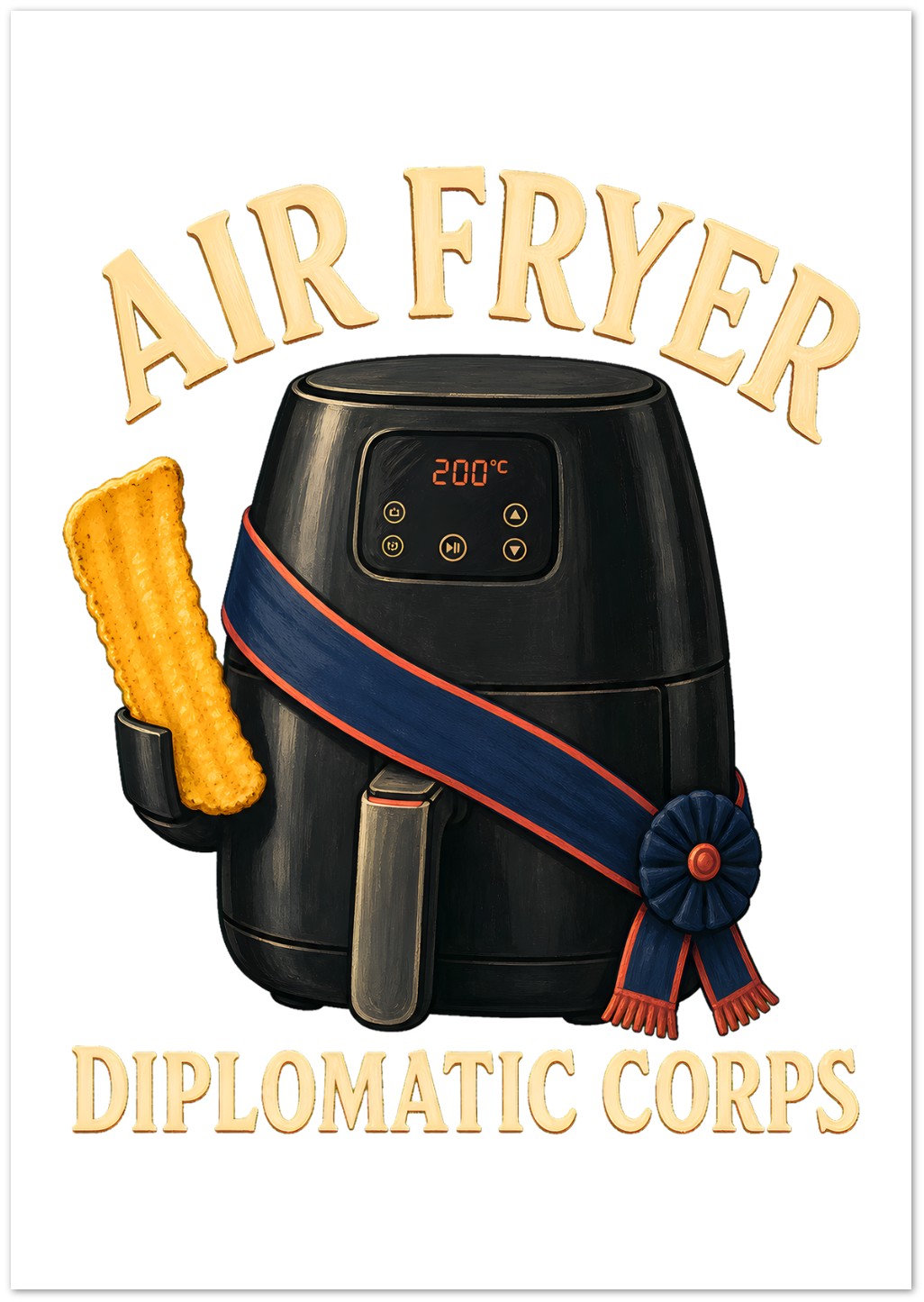 Air Fryer Diplomatic Corps Greeting Card Pack — product view 2