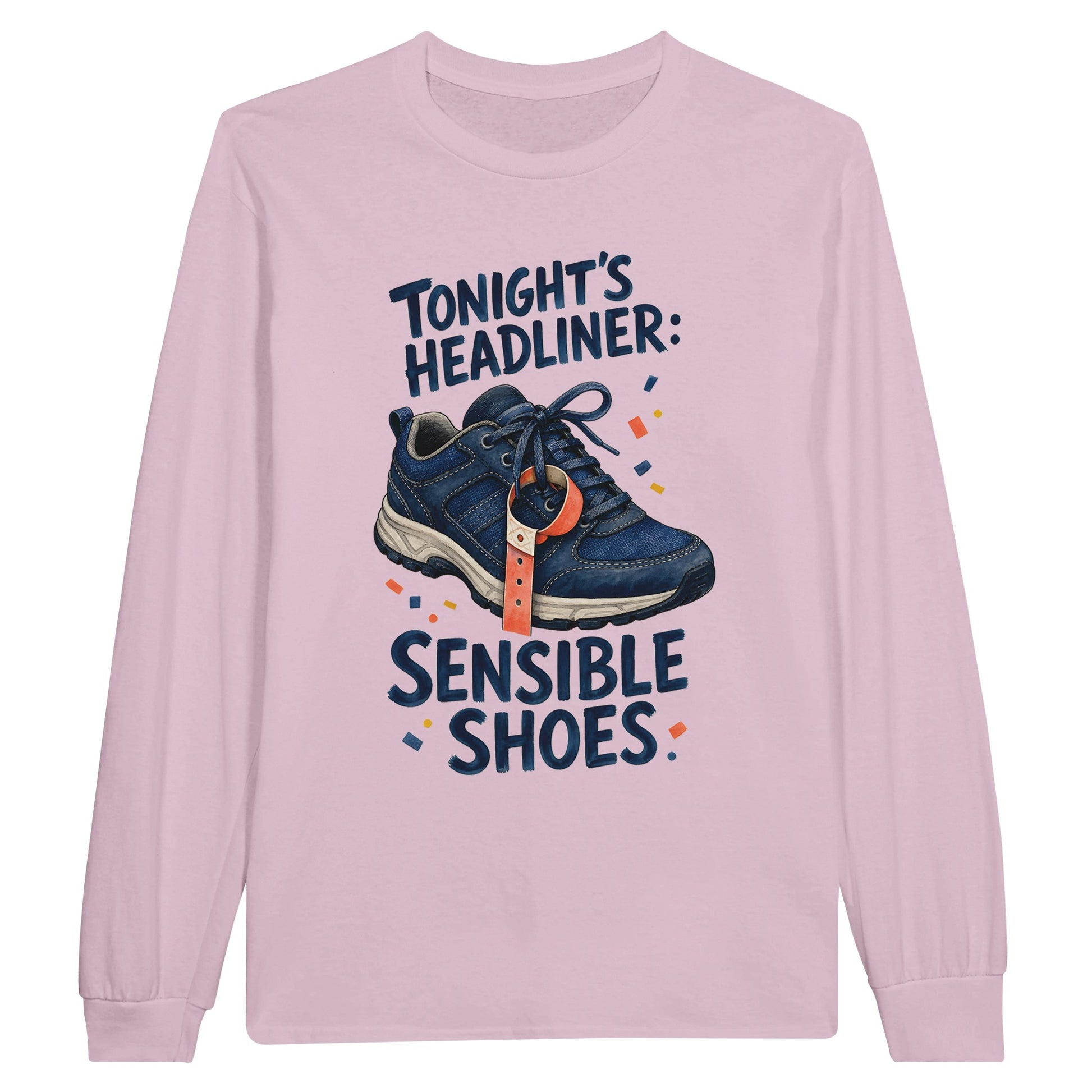 Tonight's Headliner: Sensible Shoes Concert Long-Sleeve T-shirt — product view 6