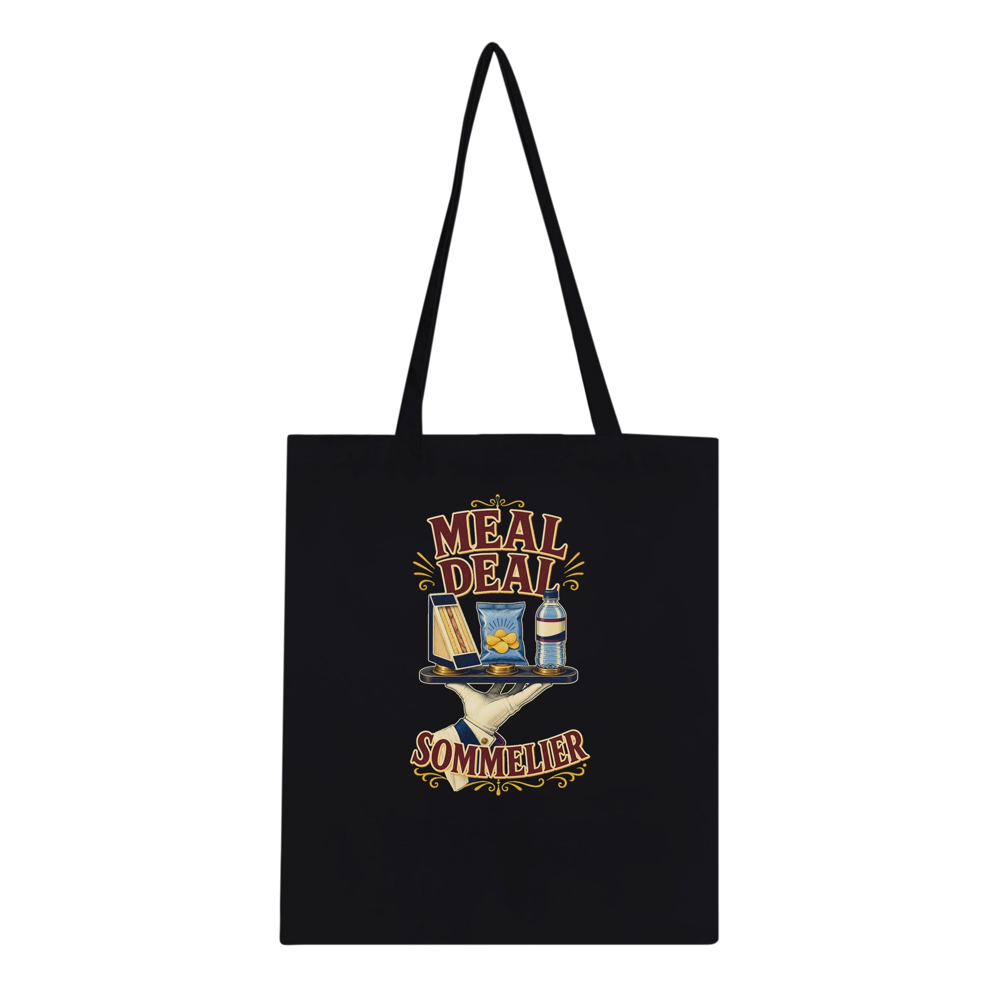 Meal Deal Sommelier British Lunch Design Tote Bag — product view 4