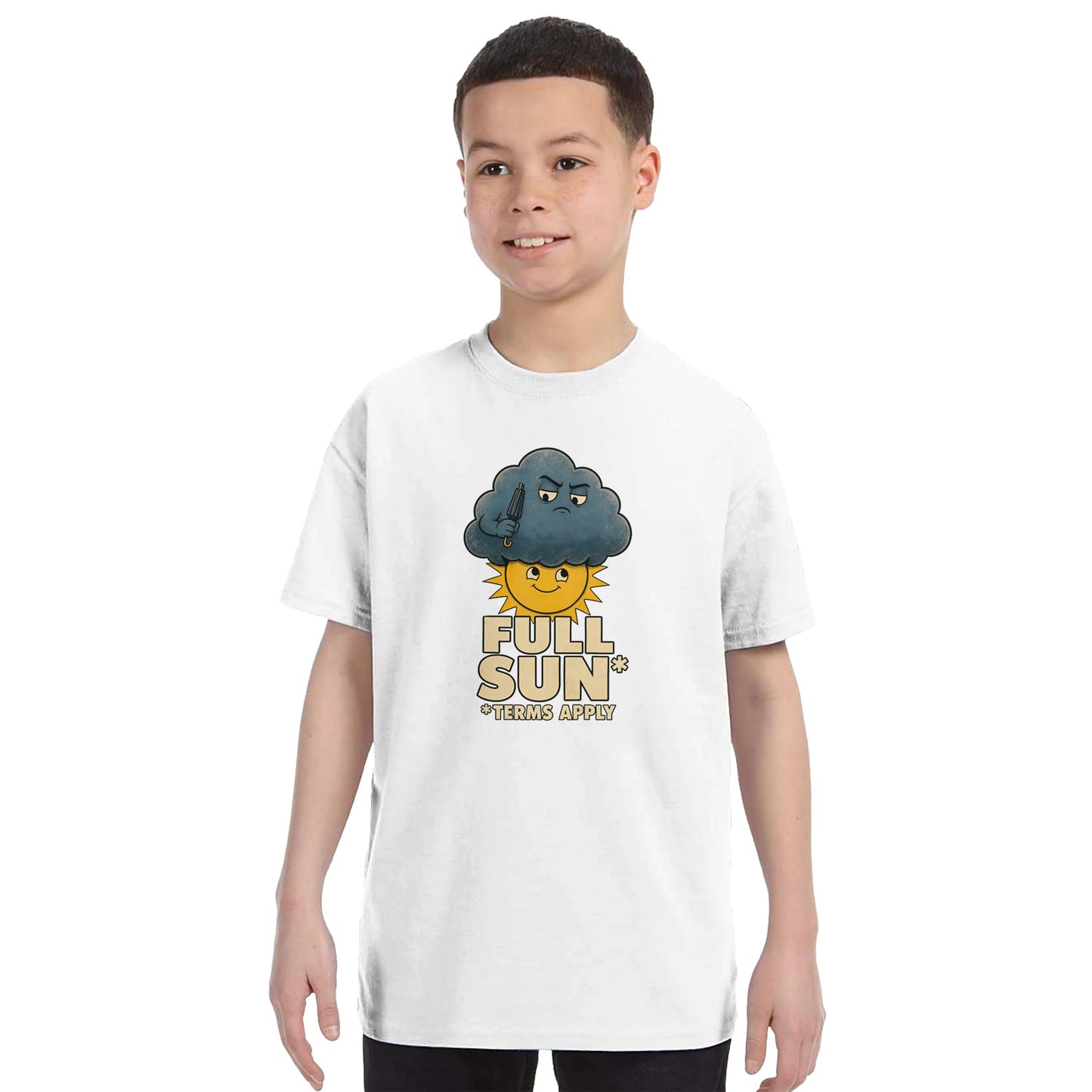 Full Sun, Terms Apply Weather Graphic Kids' T-shirt — product view 16