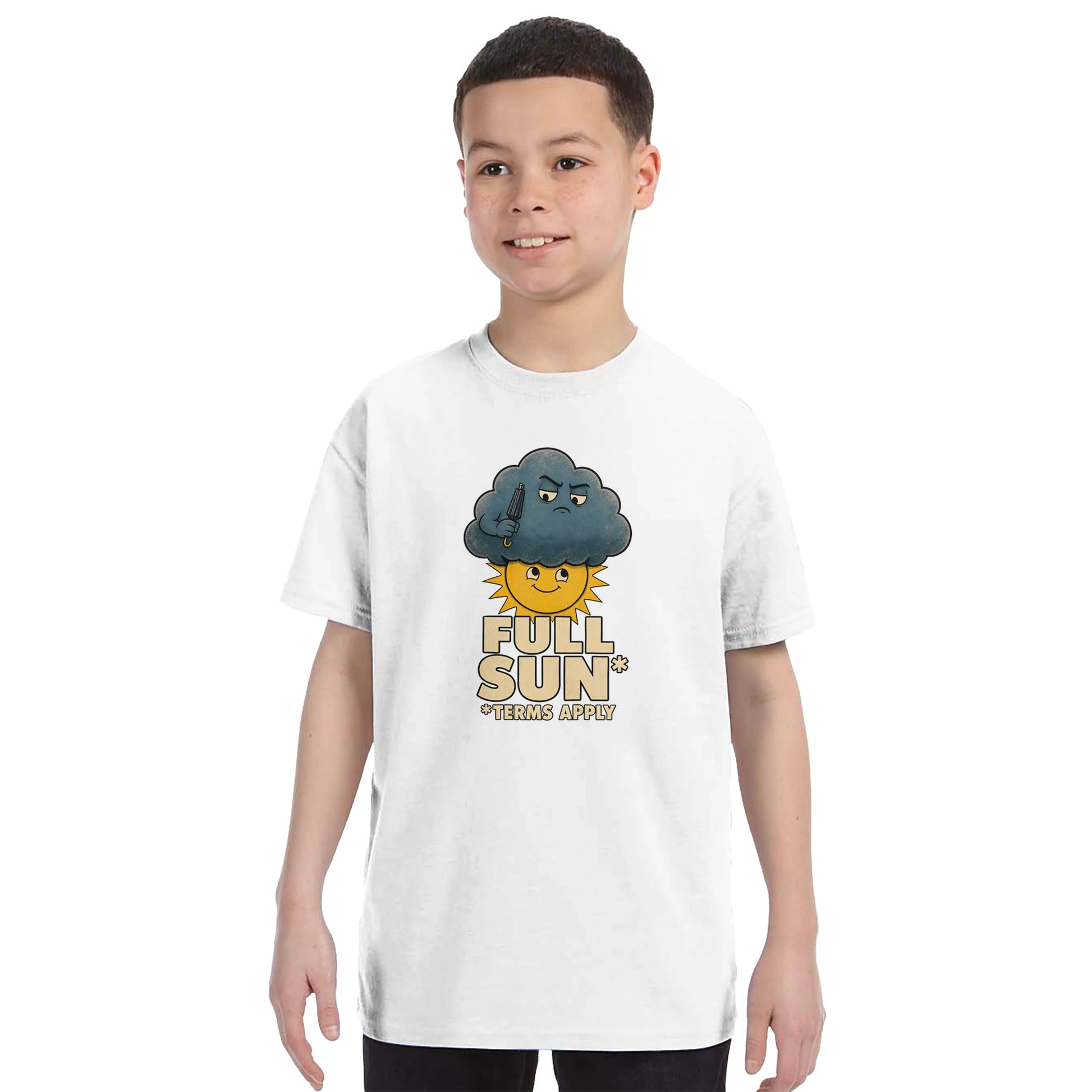 Full Sun, Terms Apply Weather Graphic Kids' T-shirt — product view 16