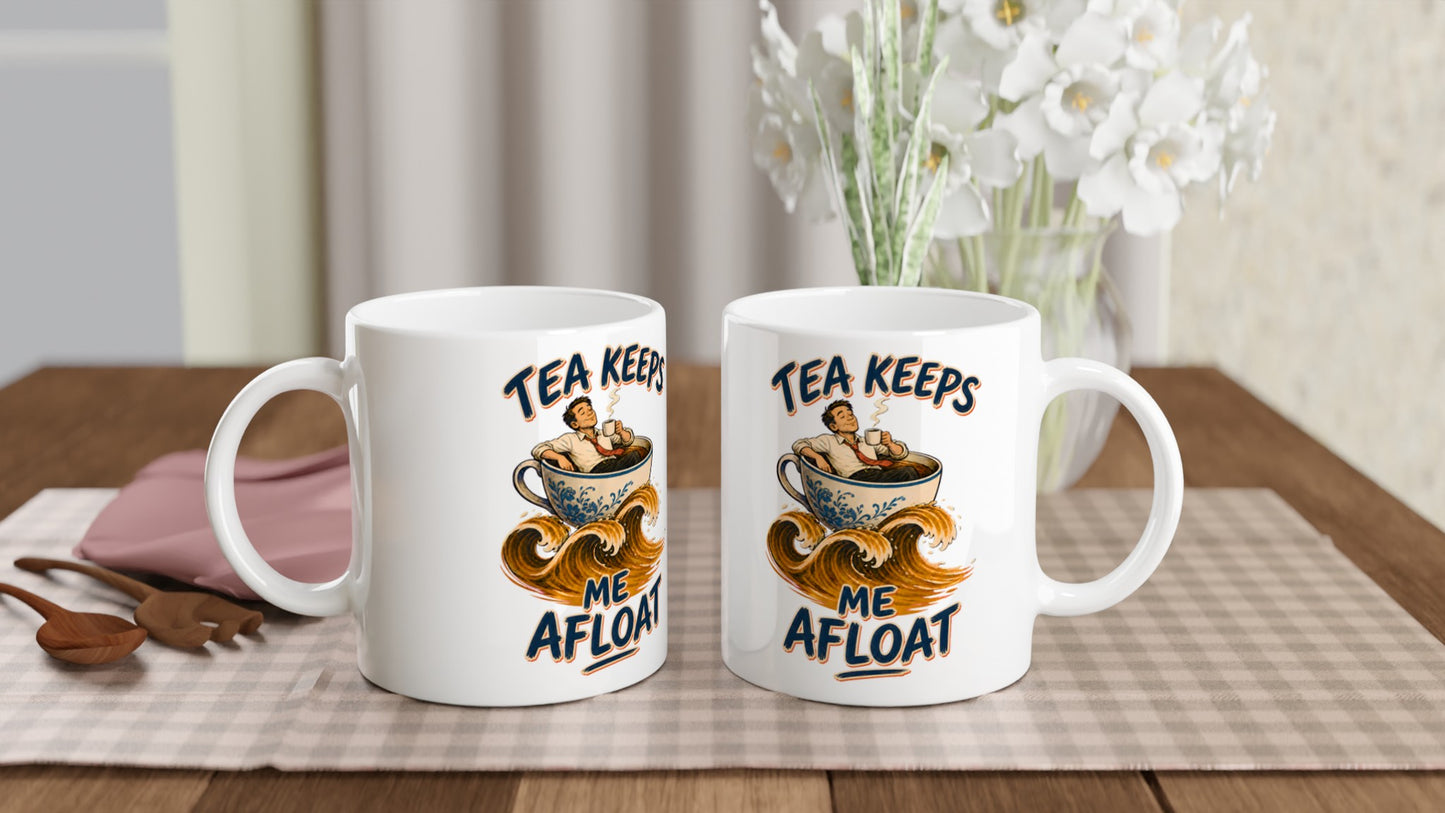Tea Keeps Me Afloat Mug — product view 4