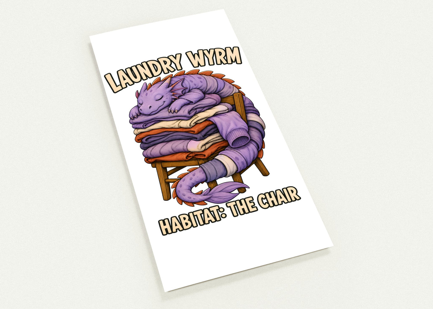 Laundry Wyrm – Habitat: The Chair Postcard Pack