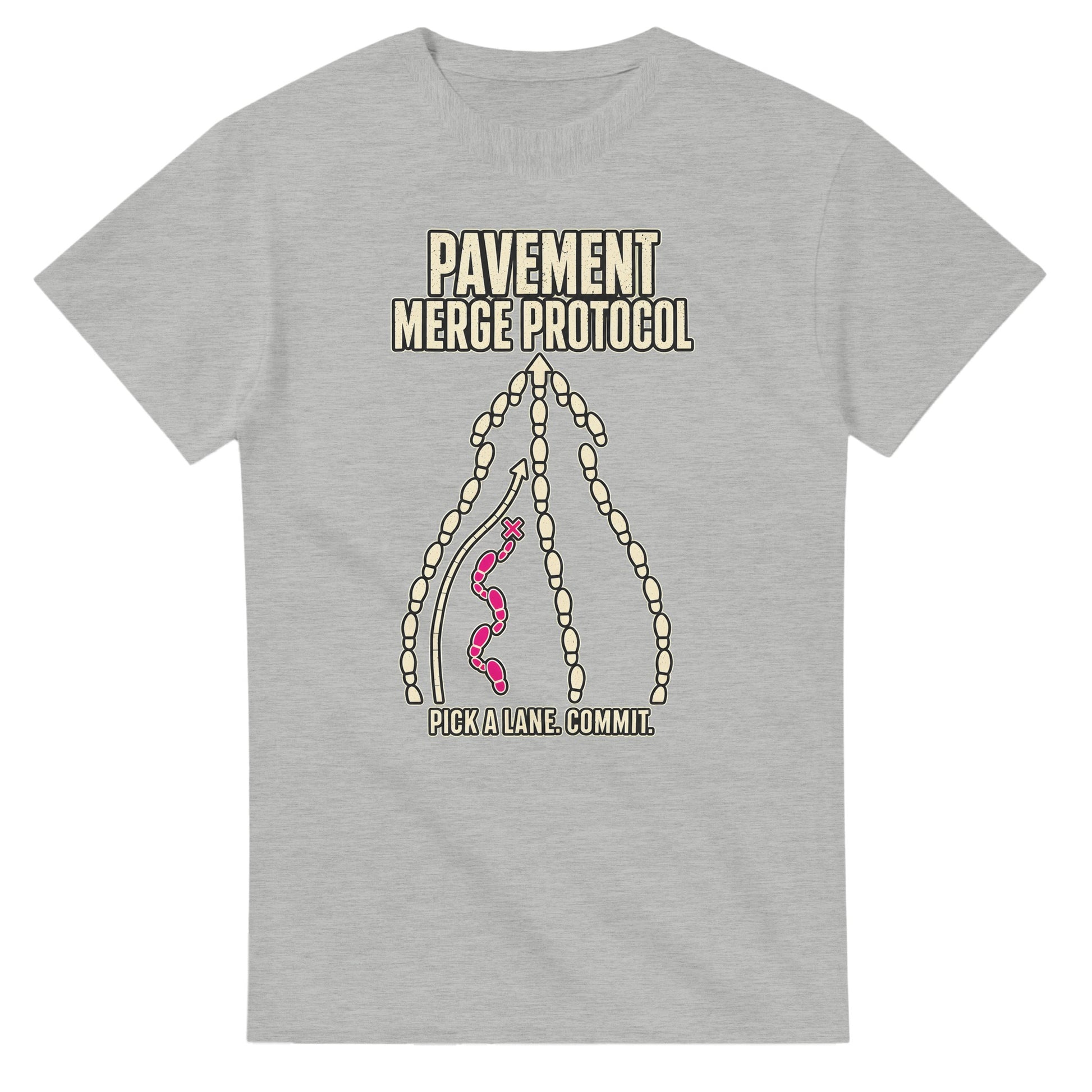 Pavement Merge Protocol — Pick a Lane T-shirt — product view 6