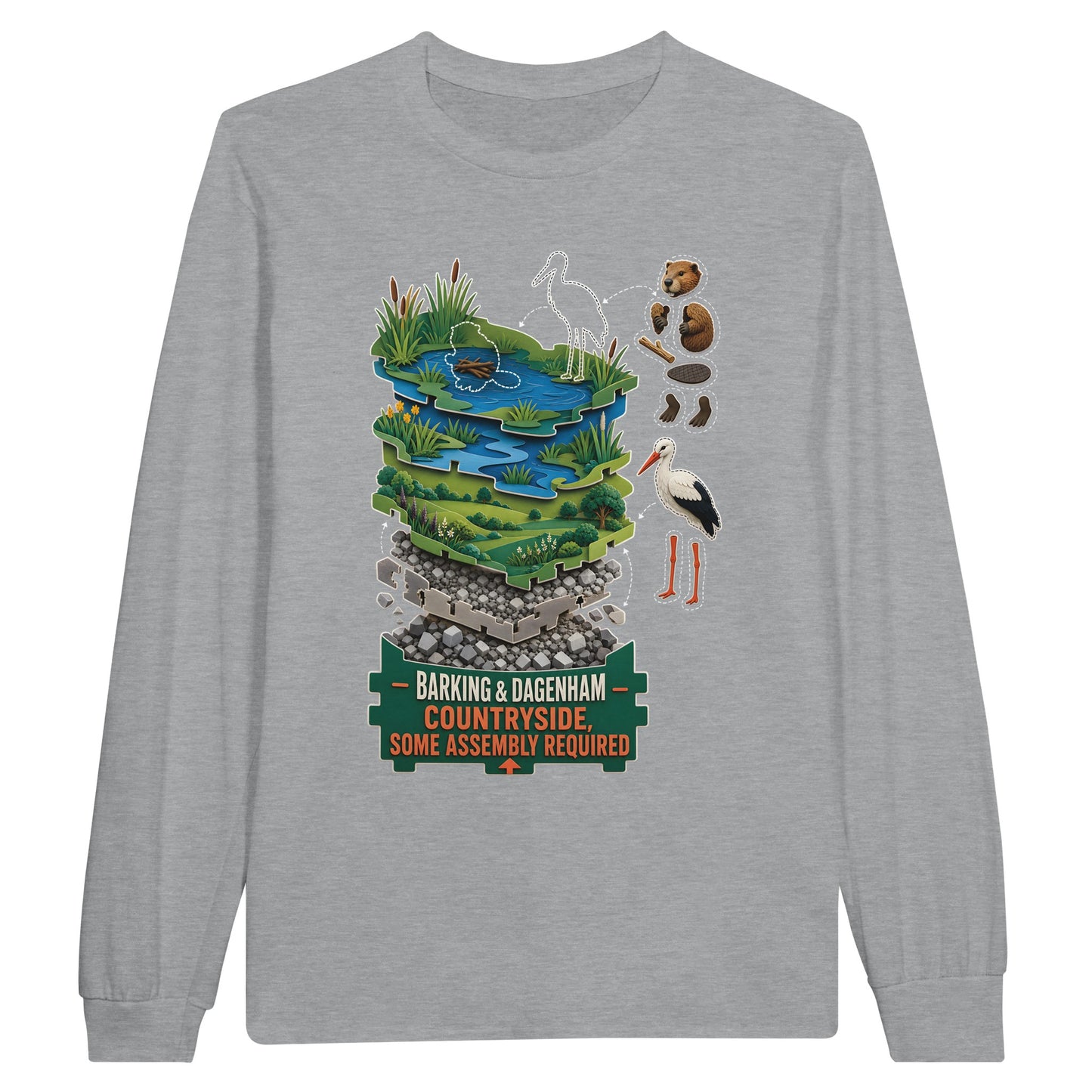Barking & Dagenham Countryside Long-Sleeve T-shirt — product view 10