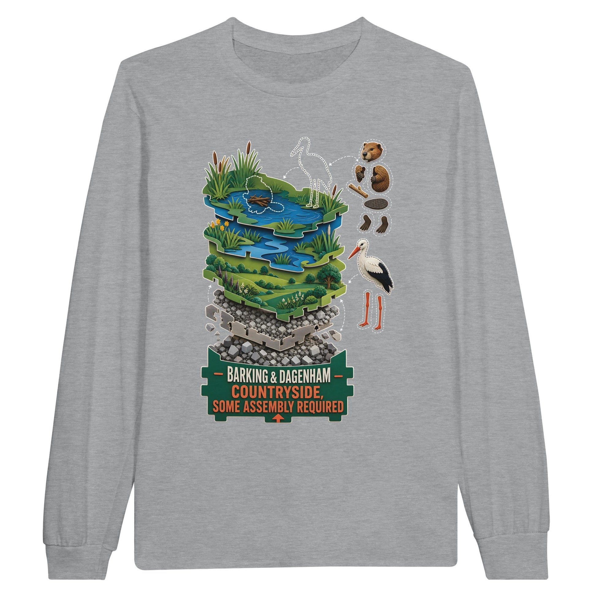 Barking & Dagenham Countryside Long-Sleeve T-shirt — product view 10