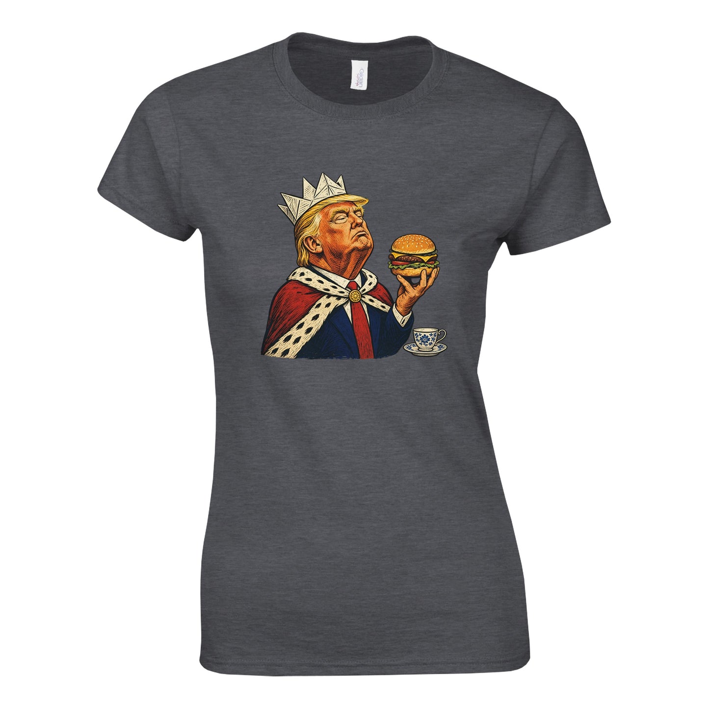 The Very Temporary Monarch — Trump Satire Women's T-shirt — product view 4