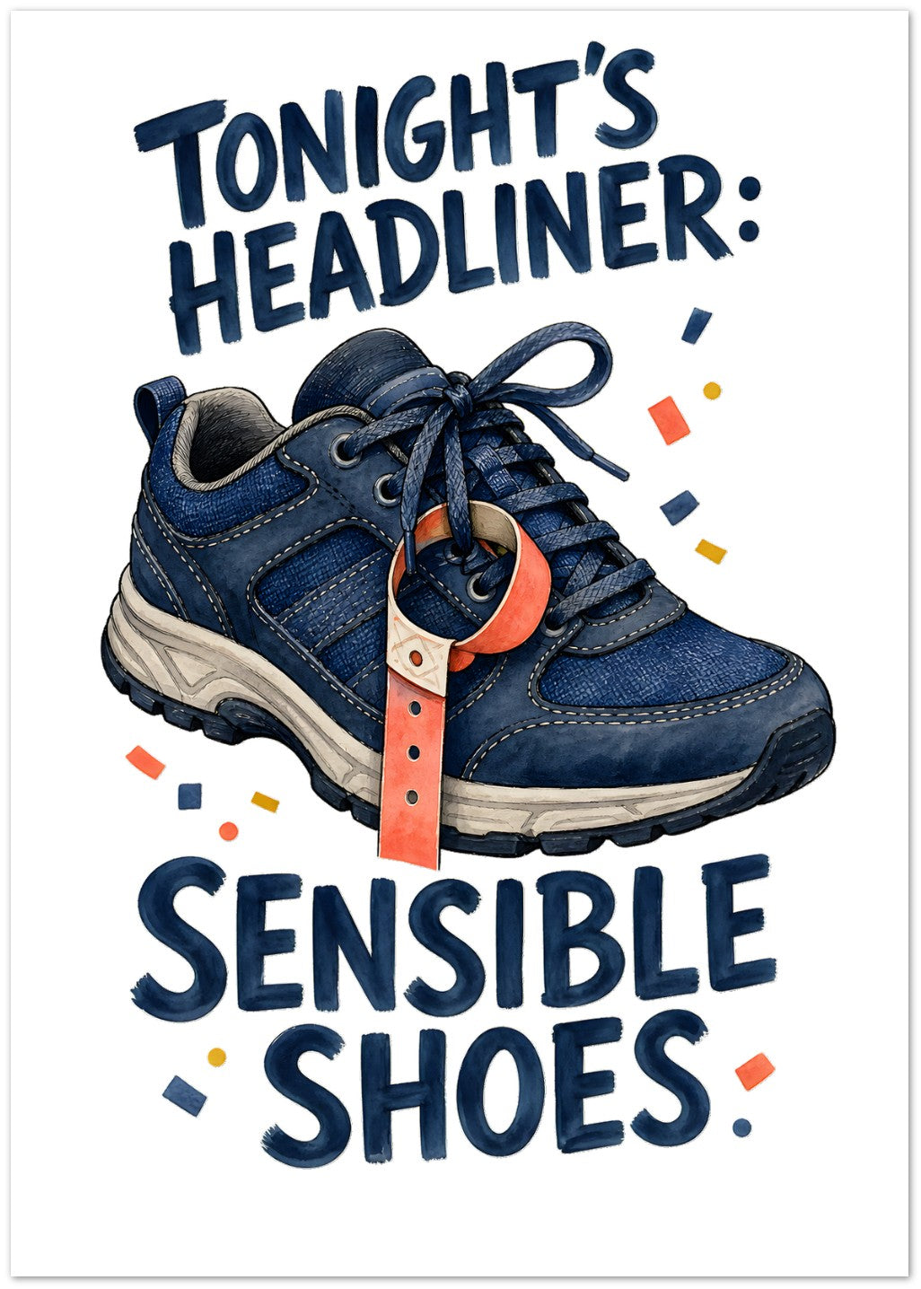 Tonight's Headliner: Sensible Shoes Concert Greeting Card Pack — product view 1