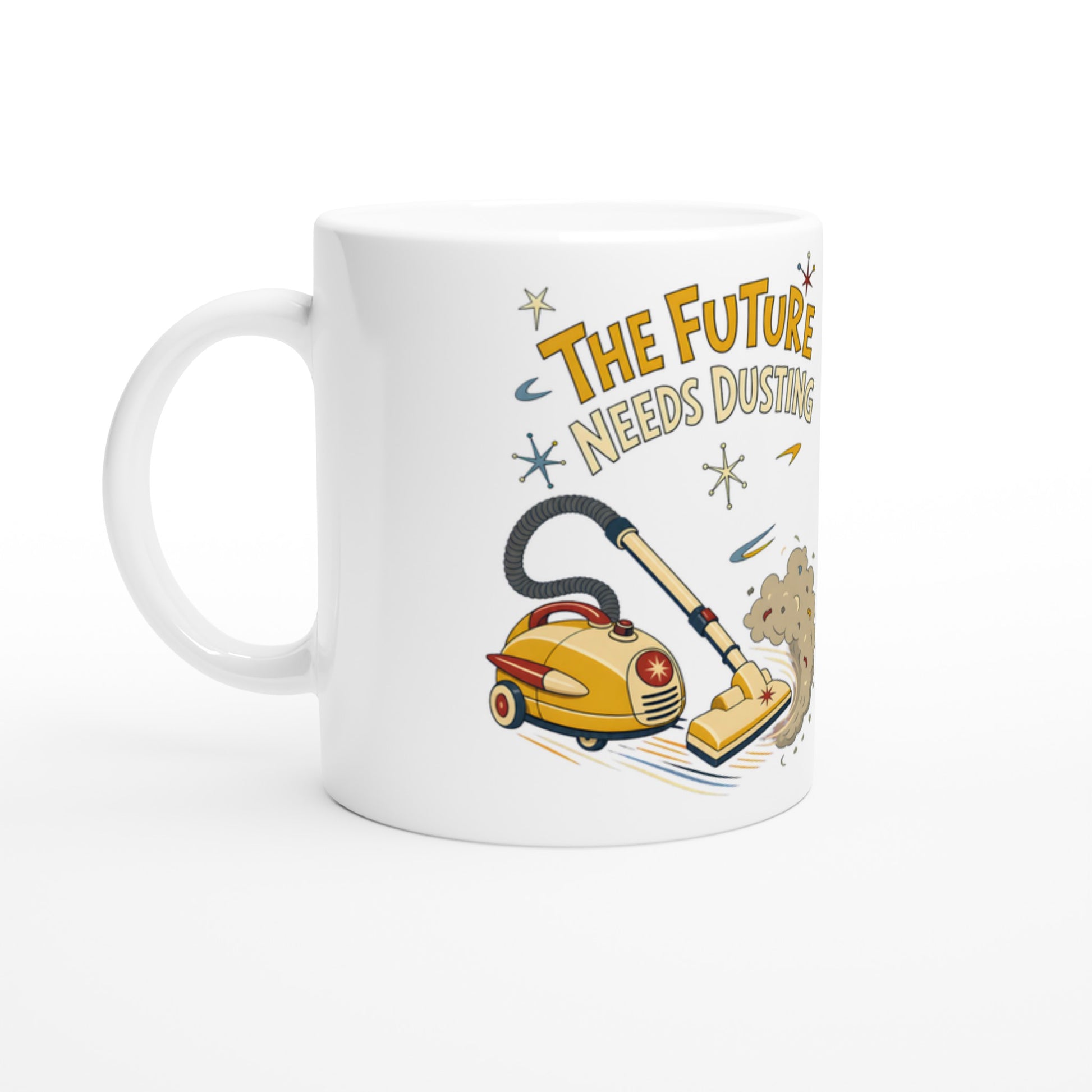 The Future Needs Dusting Mug — product view 1
