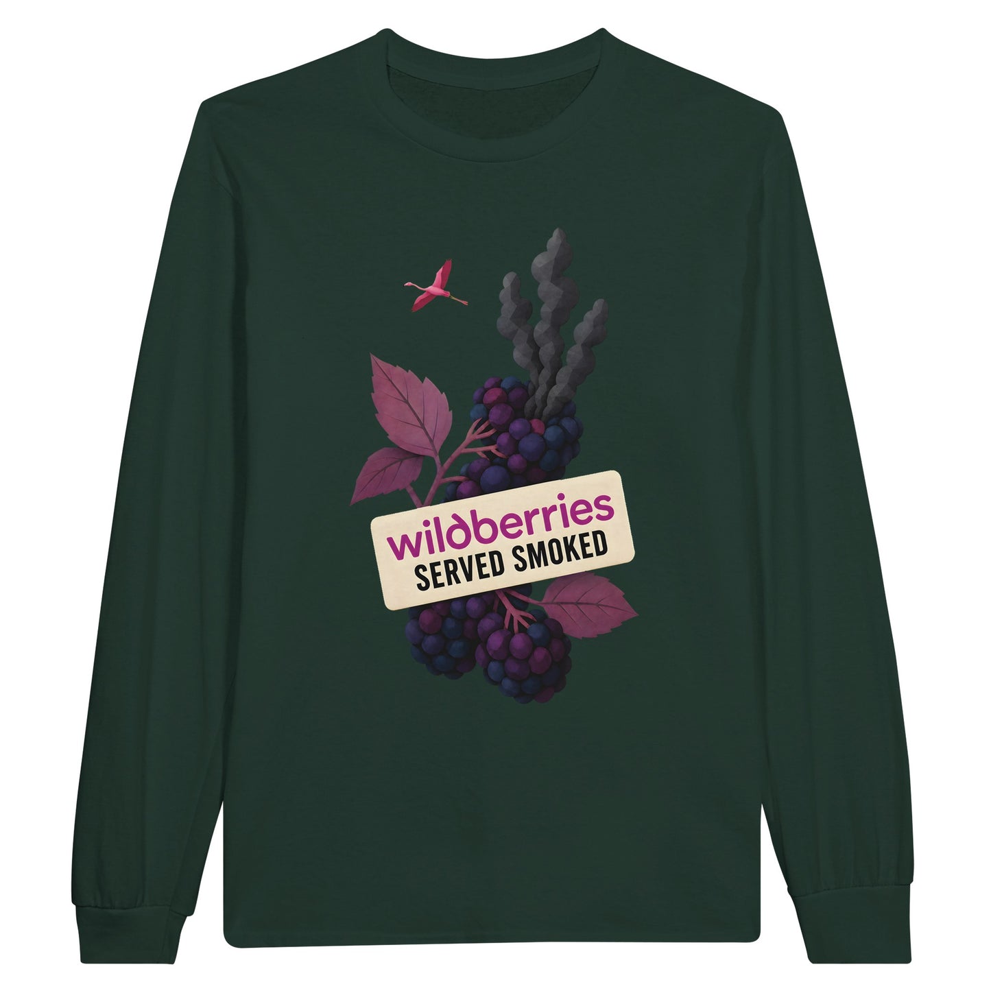 Wildberries, Served Smoked Long-Sleeve T-shirt — product view 5