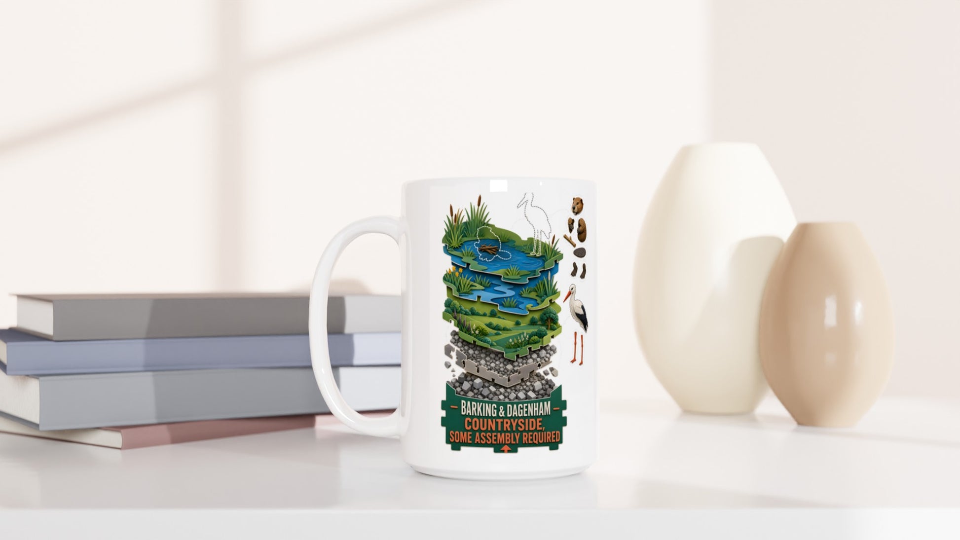 Barking & Dagenham Countryside Large Mug — product view 6