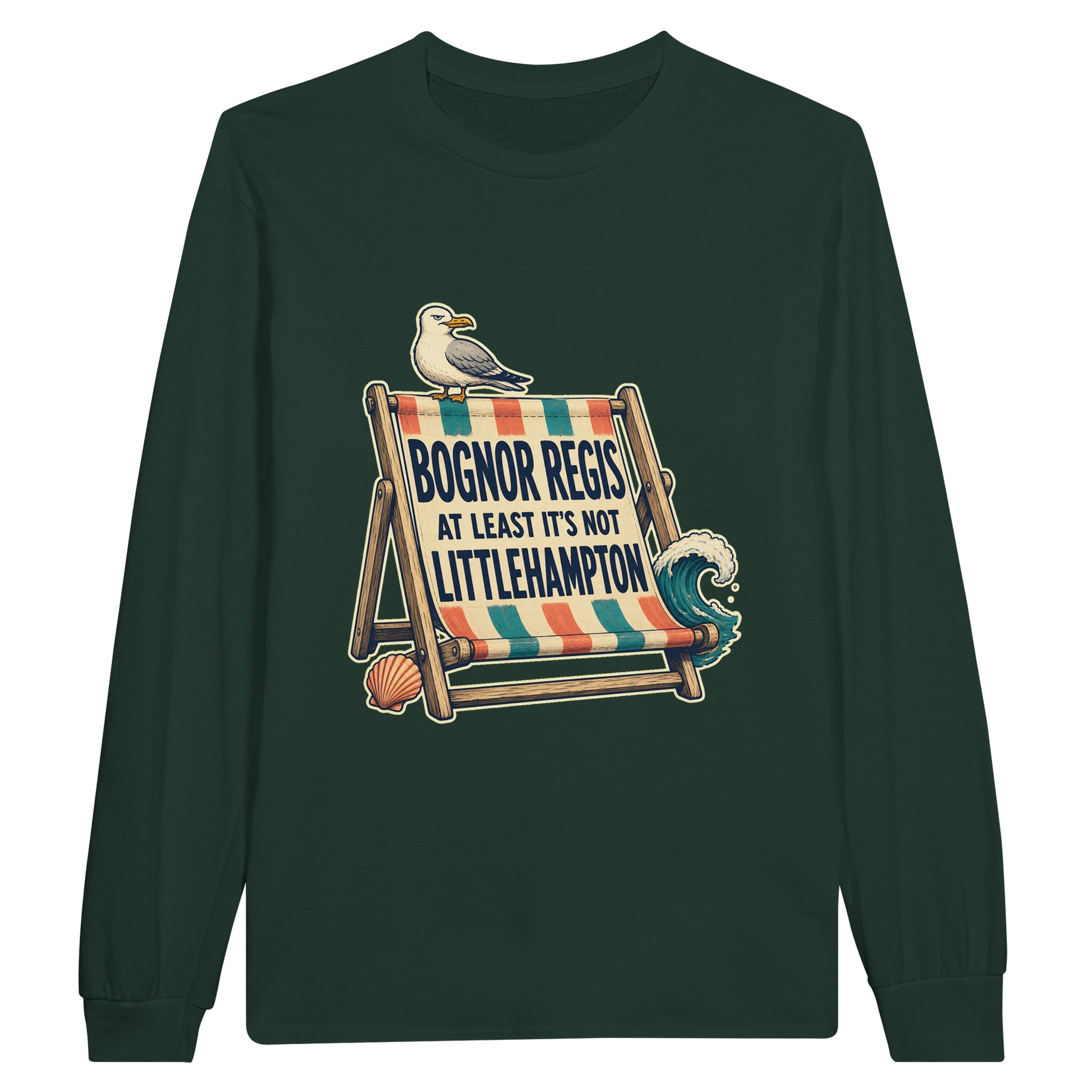 Bognor Regis — At Least It's Not Littlehampton Long-Sleeve T-shirt — product view 5