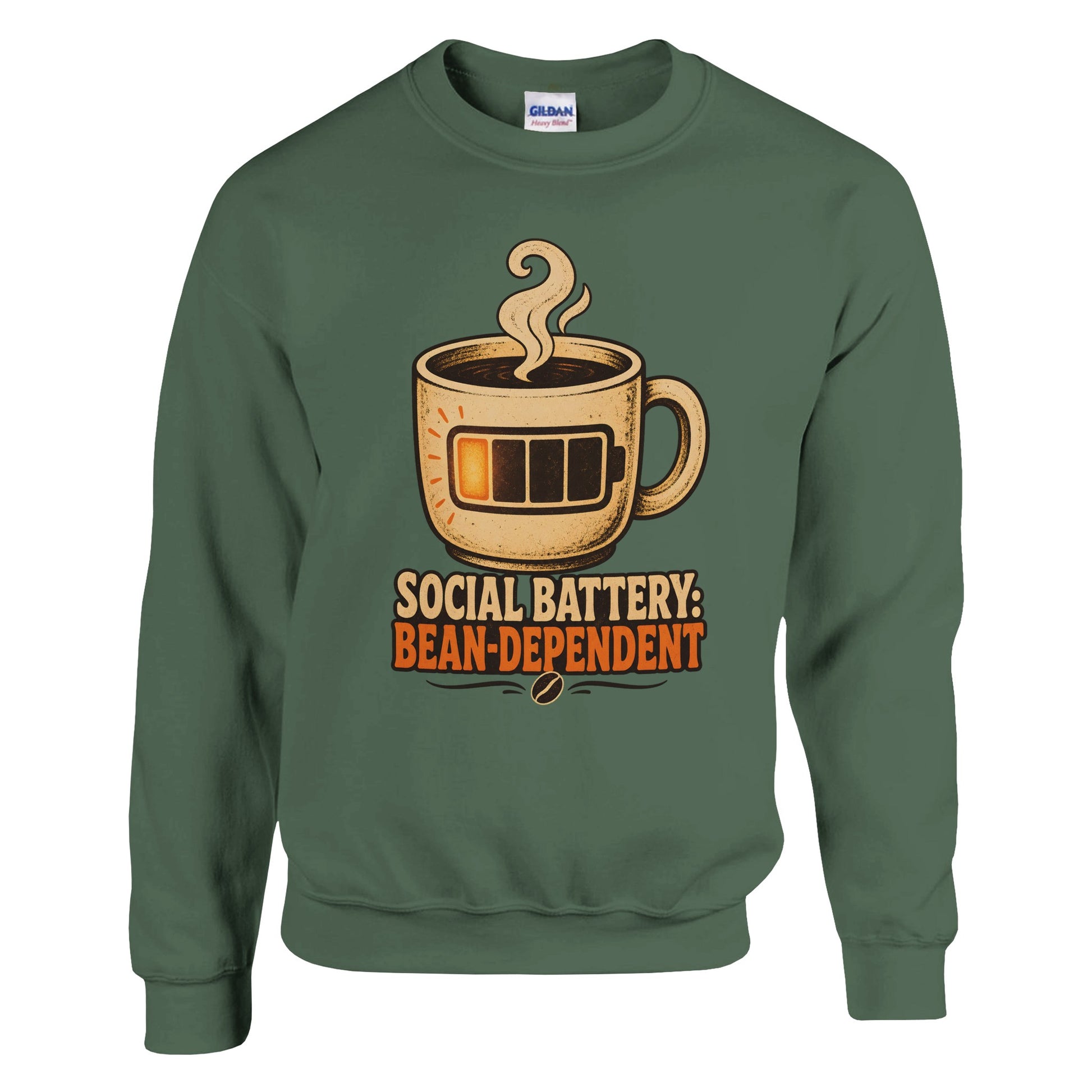 Social Battery: Bean-Dependent Graphic Sweatshirt — product view 8