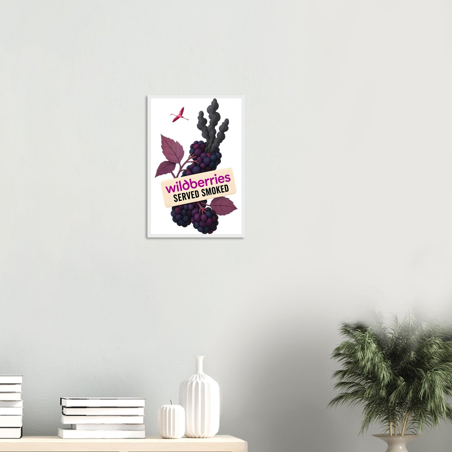 Wildberries, Served Smoked Framed Wall Art — product view 11