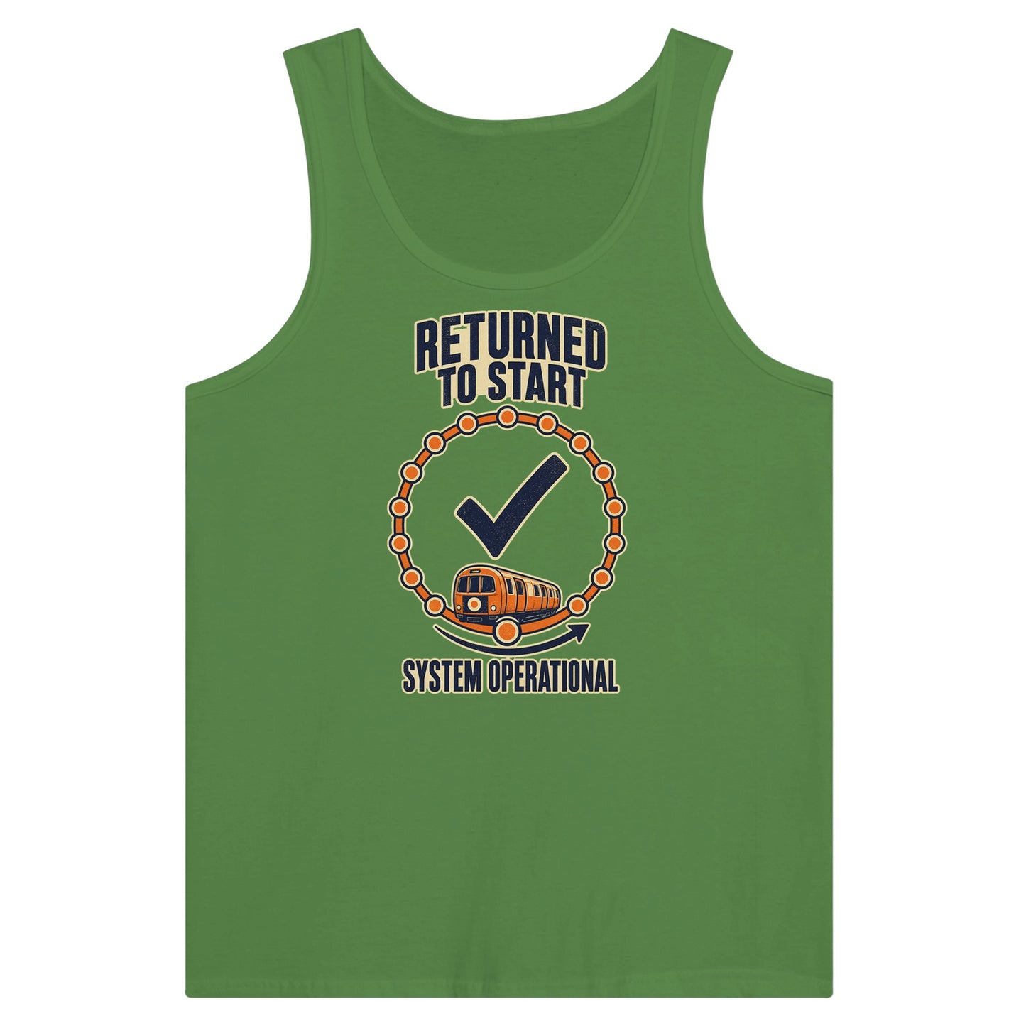 Glasgow Subway: System Operational Premium Unisex Tank Top — product view 13