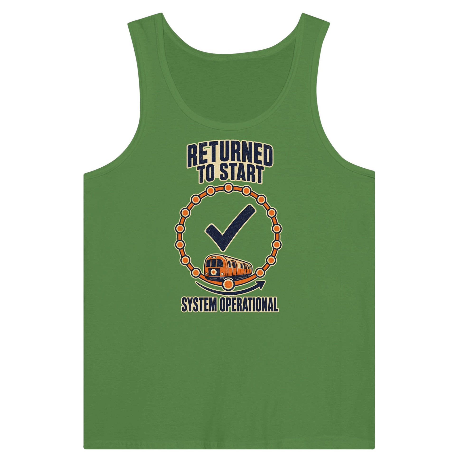 Glasgow Subway: System Operational Premium Unisex Tank Top — product view 13