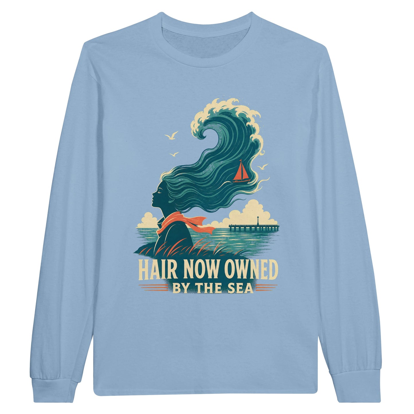 Hair Now Owned by the Sea Long-Sleeve T-shirt — product view 8