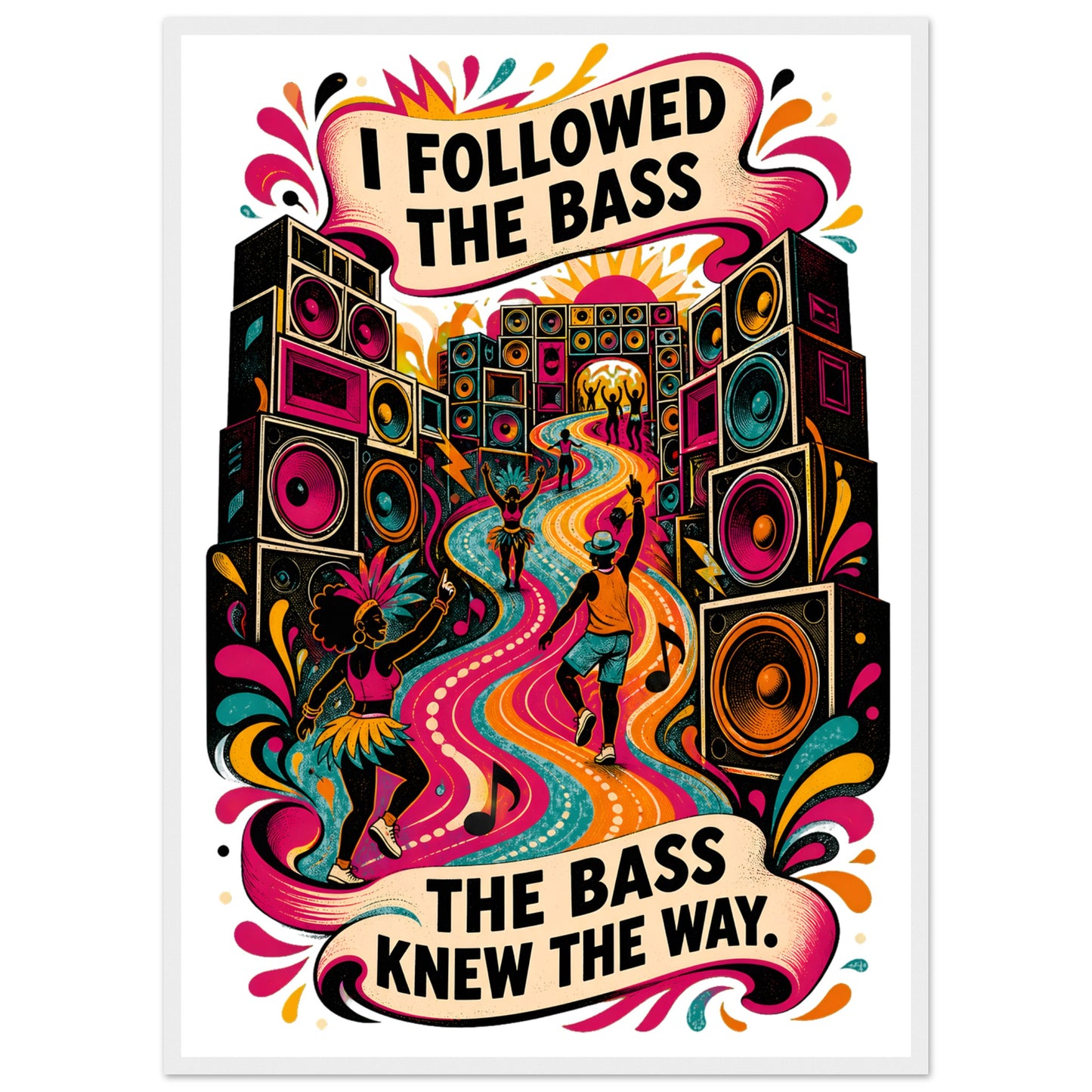 I Followed the Bass Framed Wall Art — product view 2