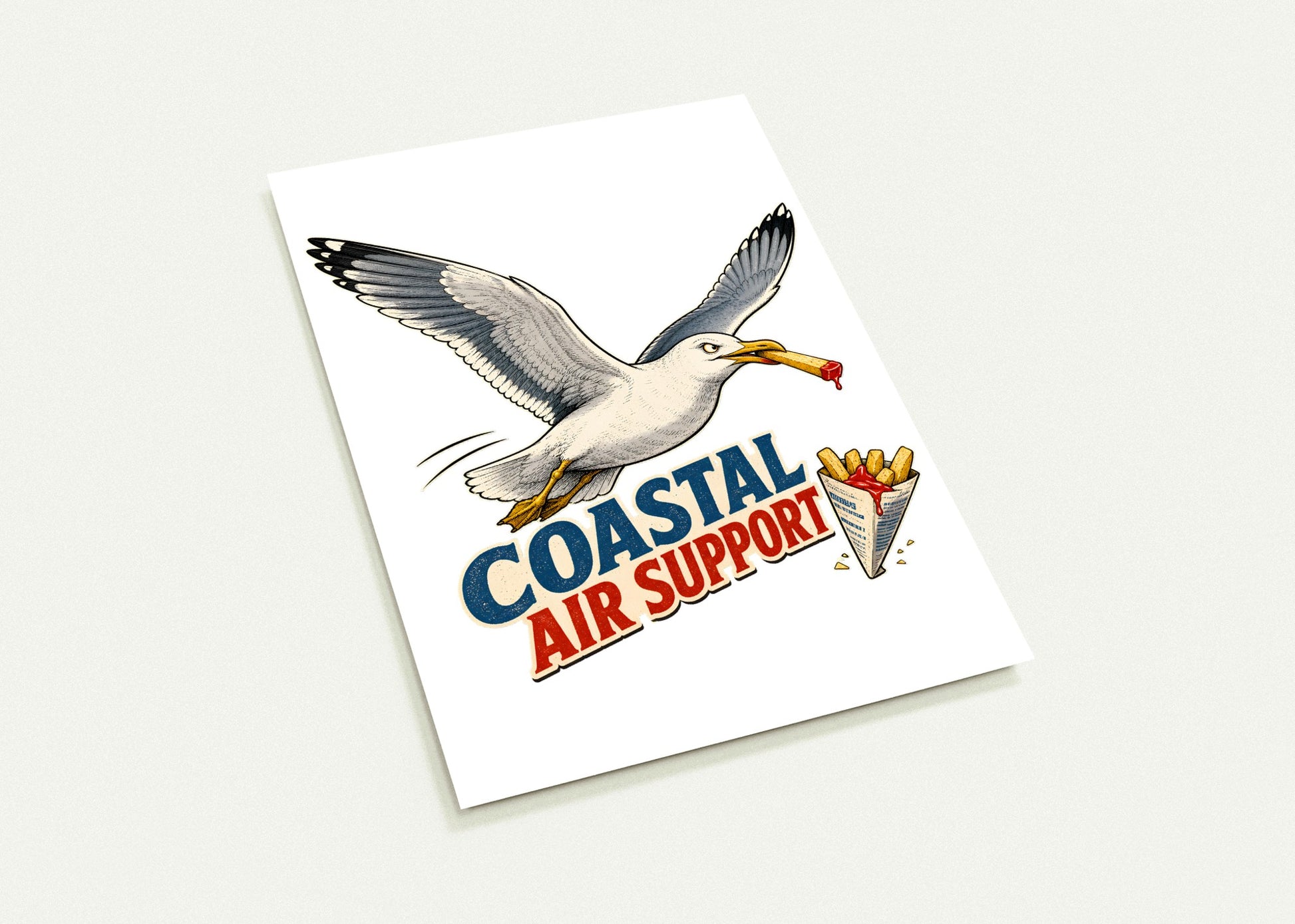 Coastal Air Support Seagull Graphic Postcard Pack — product view 3
