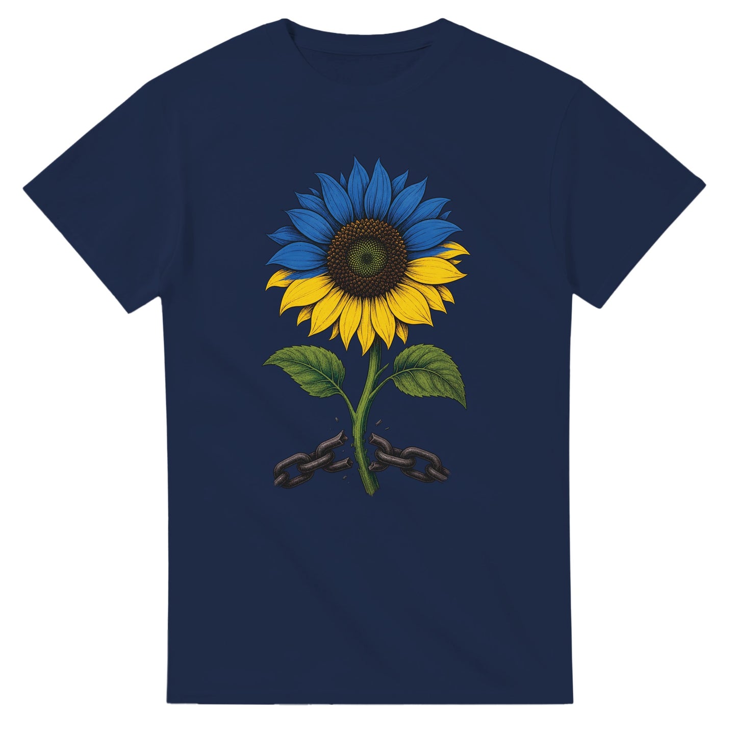 Ukraine Freedom Sunflower T-shirt — product view 5