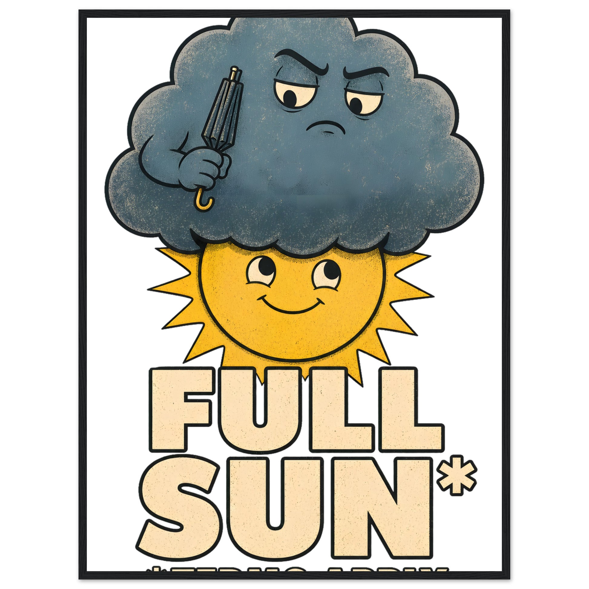 Full Sun, Terms Apply Weather Graphic Framed Wall Art — product view 6